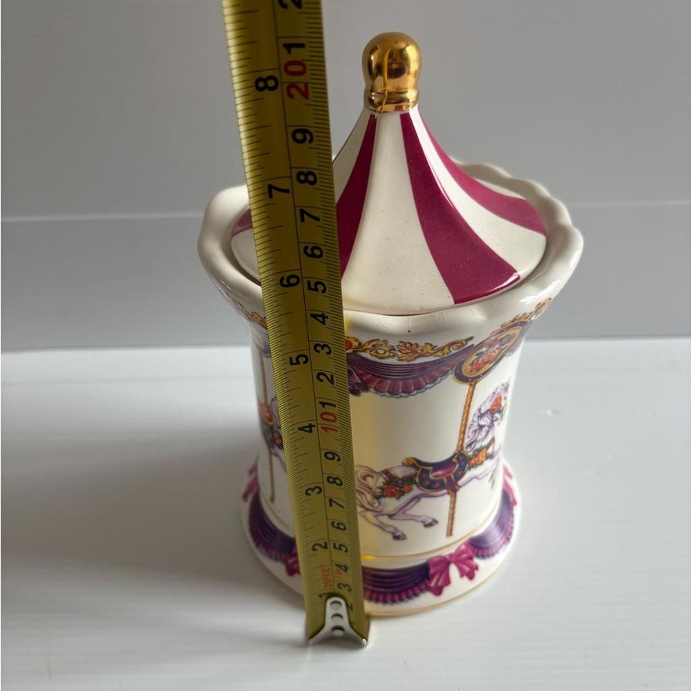 Designer Teleflora Gift Carousel Music Box Jar Size ONE SIZE - 4 Thumbnail