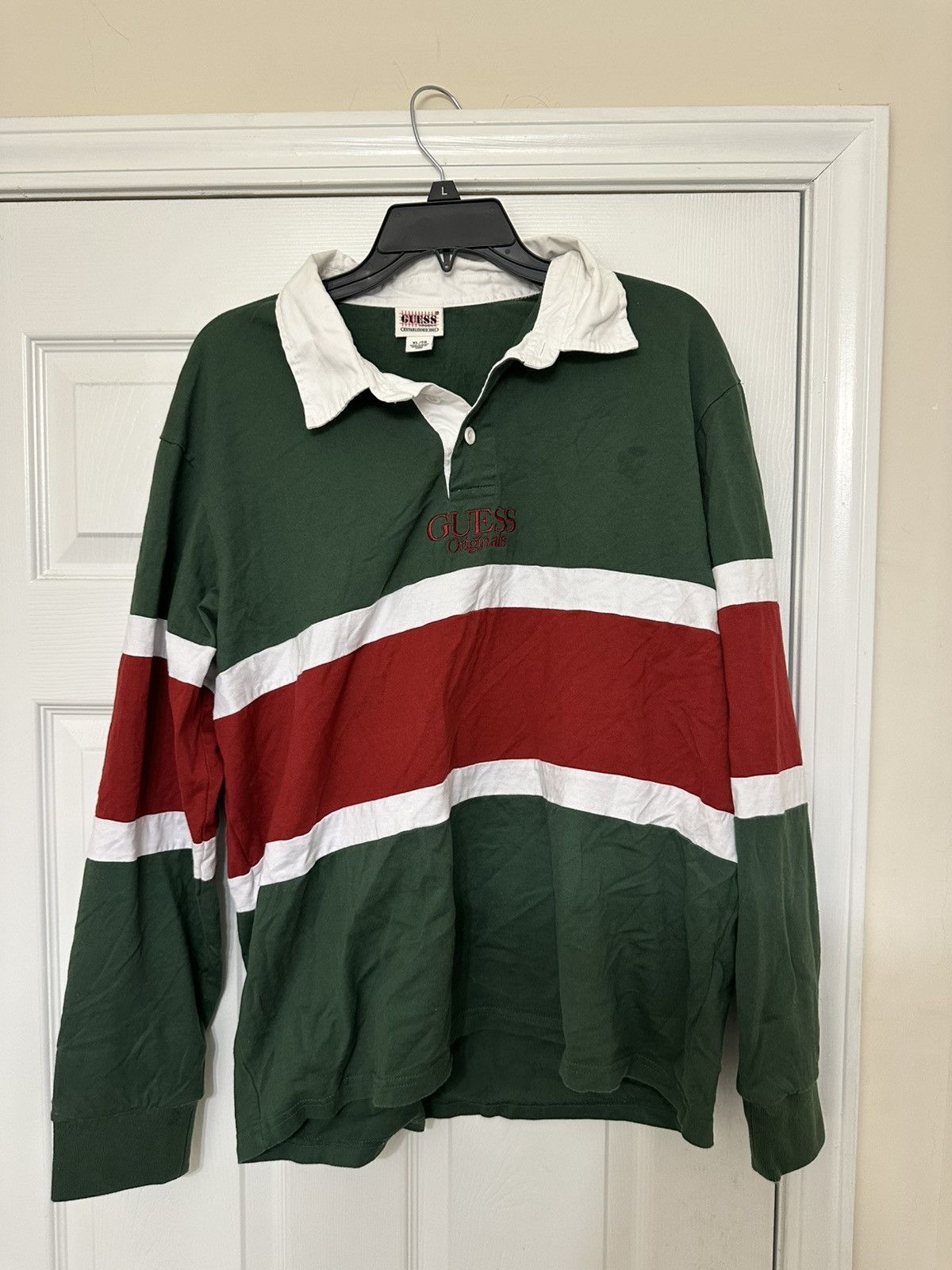 Guess × Polo Ralph Lauren × Tommy Hilfiger Guess Stripped Long Sleeve Shirt Size US XL / EU 56 / 4 - 1 Thumbnail