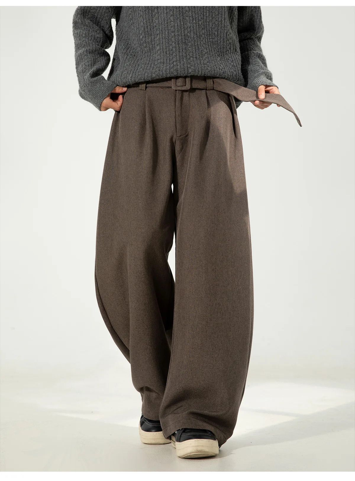 Japanese Brand Wide Leg Baggy Korean Style Pants Size US 34 / EU 50 - 3 Thumbnail