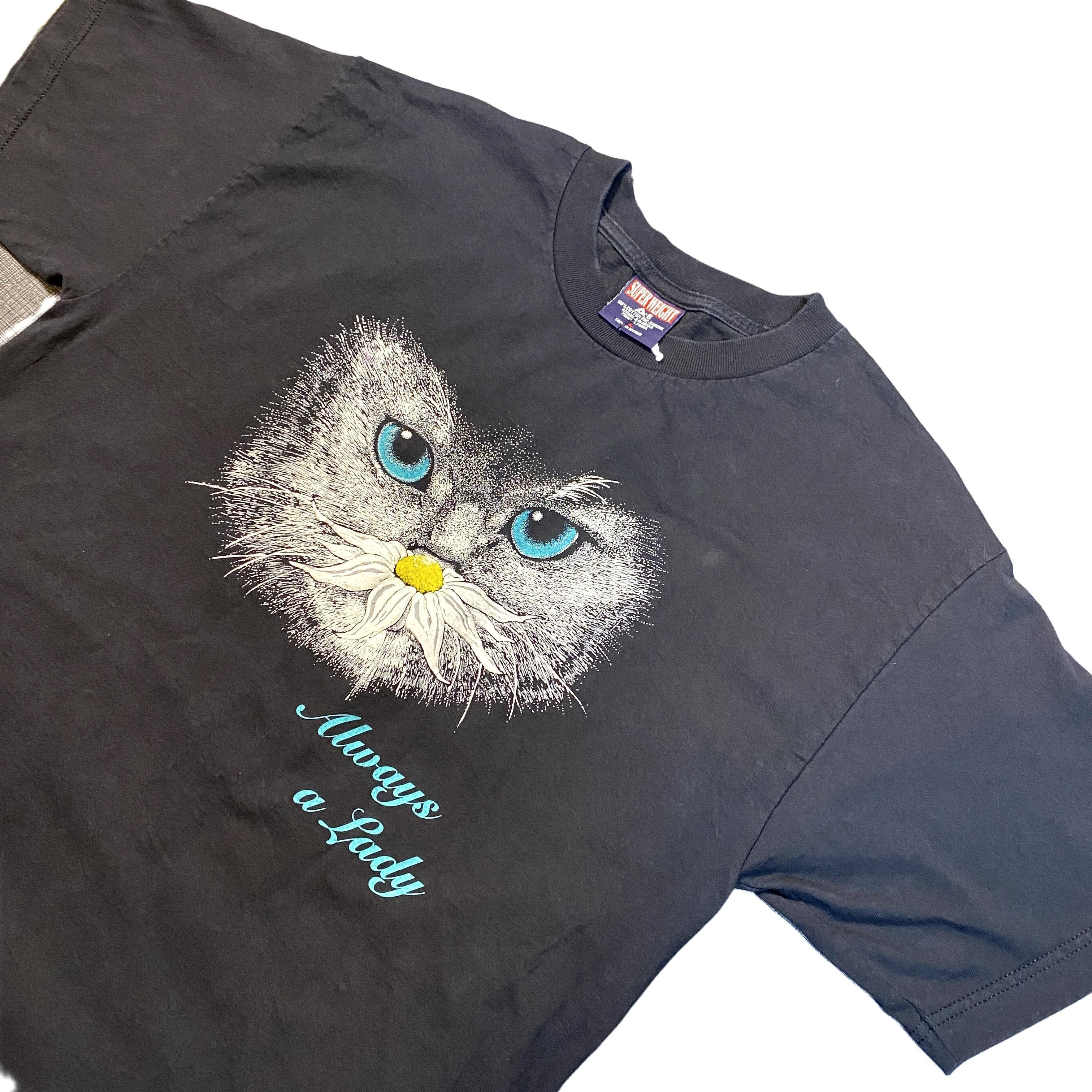 Vintage Vintage Y2K Heavy Always a Lady Cat Graphic T-Shirt XL Size XL / US 12-14 / IT 48-50 - 6 Thumbnail