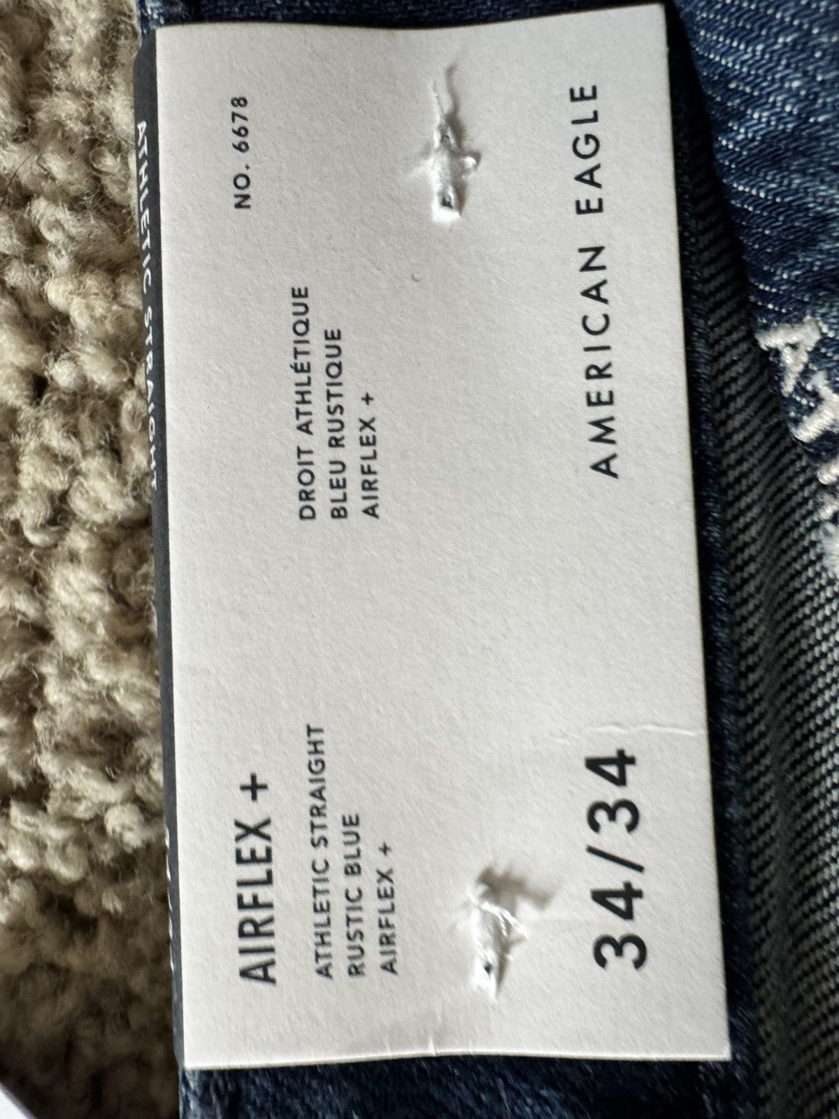 American Eagle Outfitters New American Eagle Athletic Straight 34x34 Size US 34 / EU 50 - 2 Thumbnail