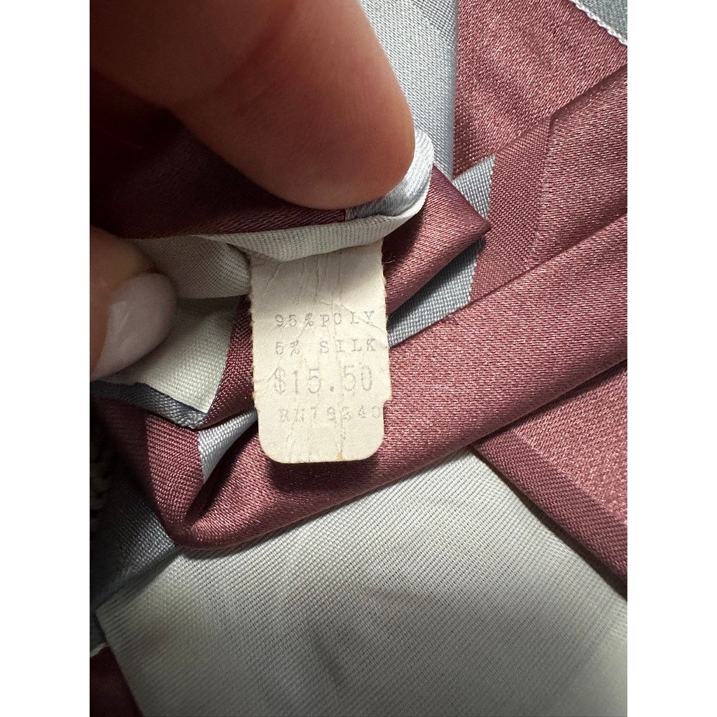 Guy Laroche Vintage Guy Laroche mauve pink and silver striped tie Size ONE SIZE - 3 Thumbnail