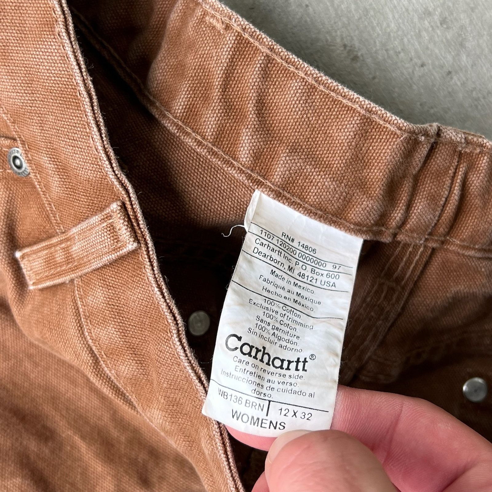 Carhartt × Vintage Carhartt brown double knee work wear carpenter pants Size US 37 - 6 Thumbnail