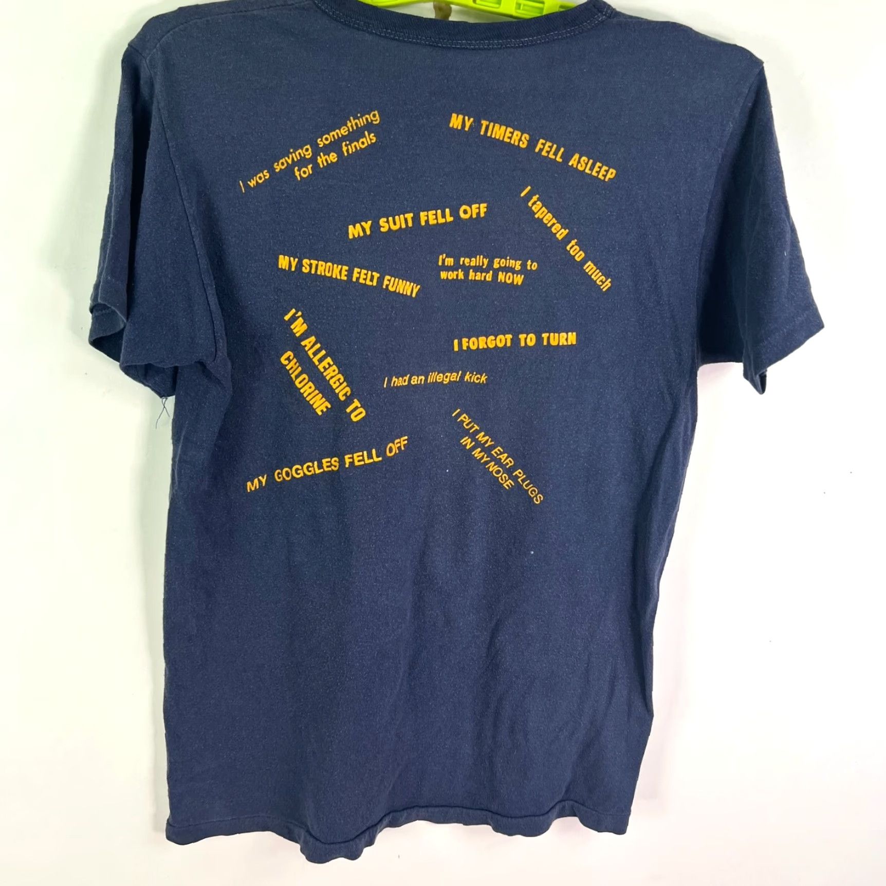 Vintage VINTAGE Wolf Excuses Shirt T-Shirt Blues Short Sleeve Crew Neck Adult L Blue Aquaman Funny Theme Womens Size L / US 10 / IT 46 - 6 Thumbnail