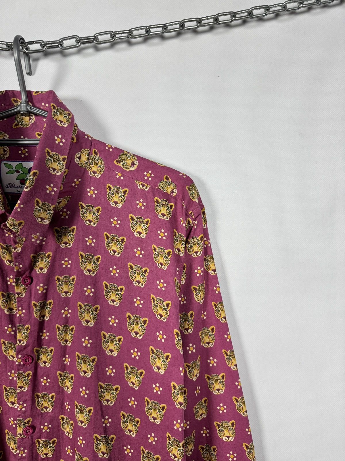Other Blueberry London Long Sleeve Shirt Leopard Head Printed Sz L Size US L / EU 52-54 / 3 - 2 Thumbnail
