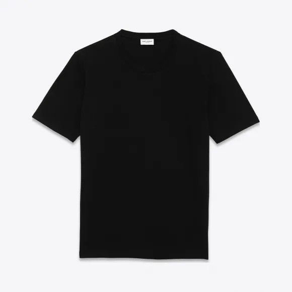 Saint Laurent Paris oc11z1125 T Shirt in Cotton in Black Size M / US 6-8 / IT 42-44 - 1 Preview