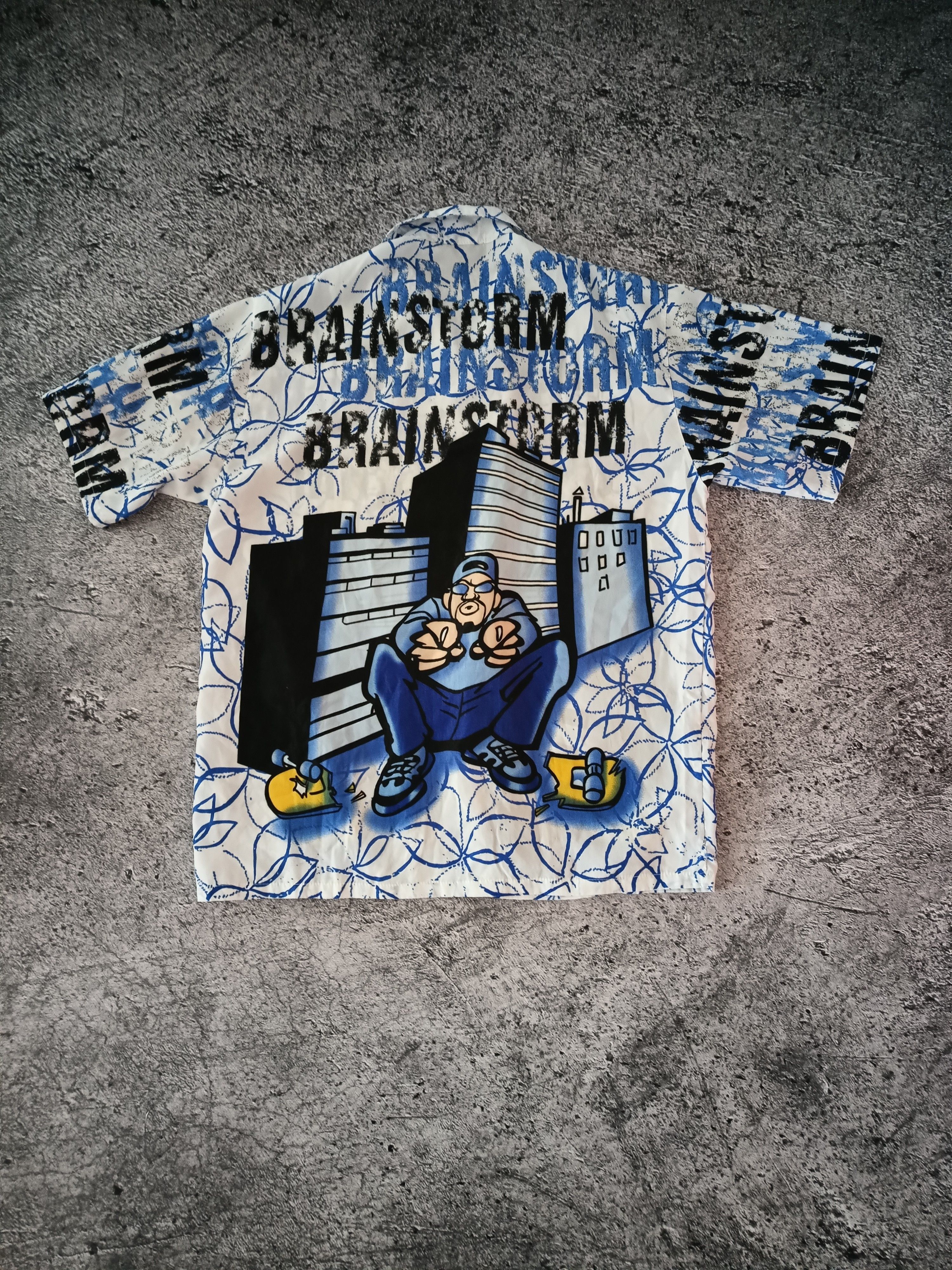 Designer Hip hop skater y2k short sleeve shirt Size US XXL / EU 58 / 5 - 4 Thumbnail