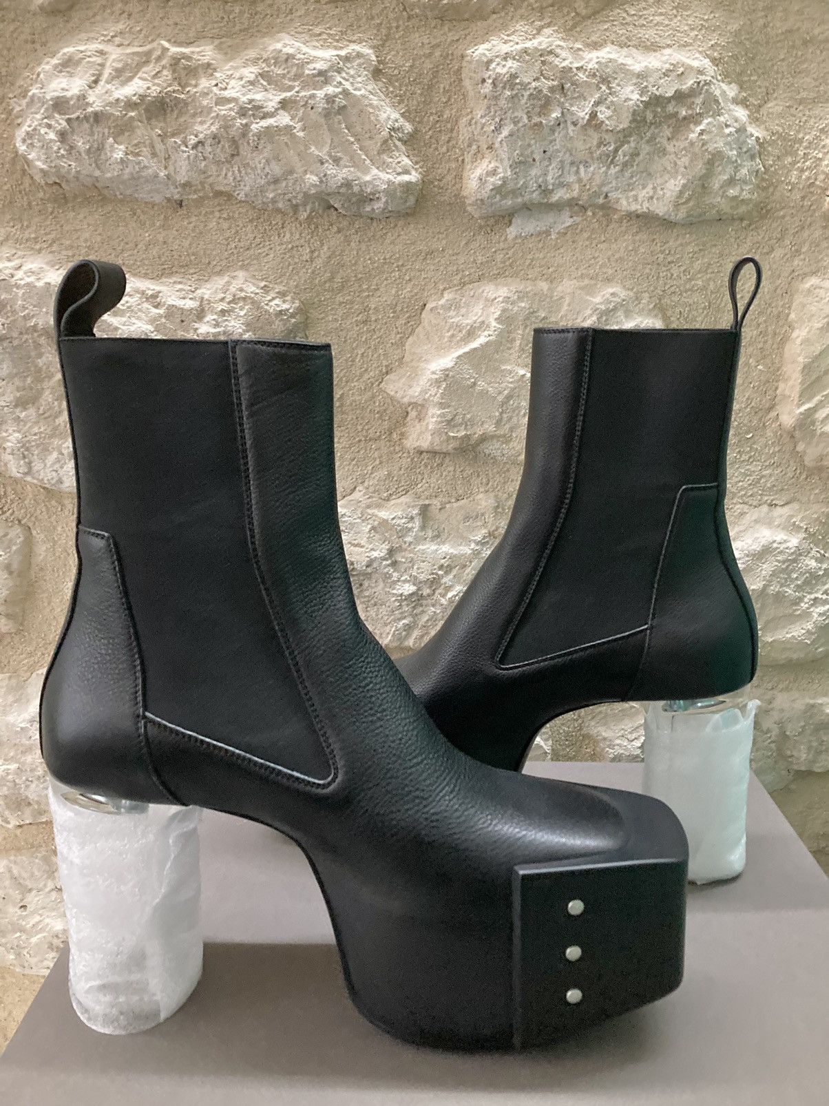 Rick Owens NEVER WORN/ Rick Owens Beveled Platform Boots Size US 9 / EU 42 - 10 Thumbnail