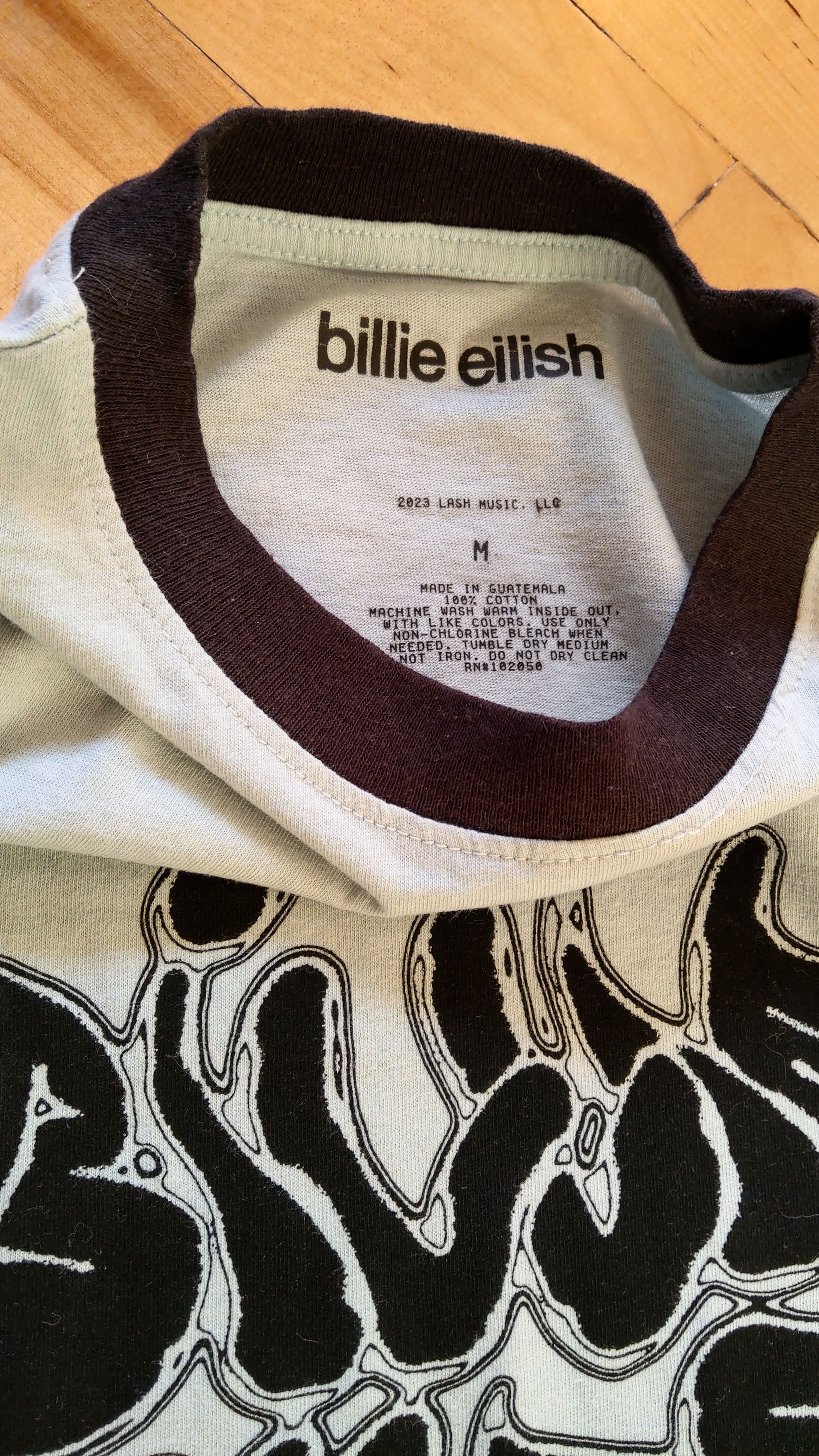 Band Tees Rare Billie Eilish Shirt Rare Drawing Tee M Size US M / EU 48-50 / 2 - 2 Thumbnail