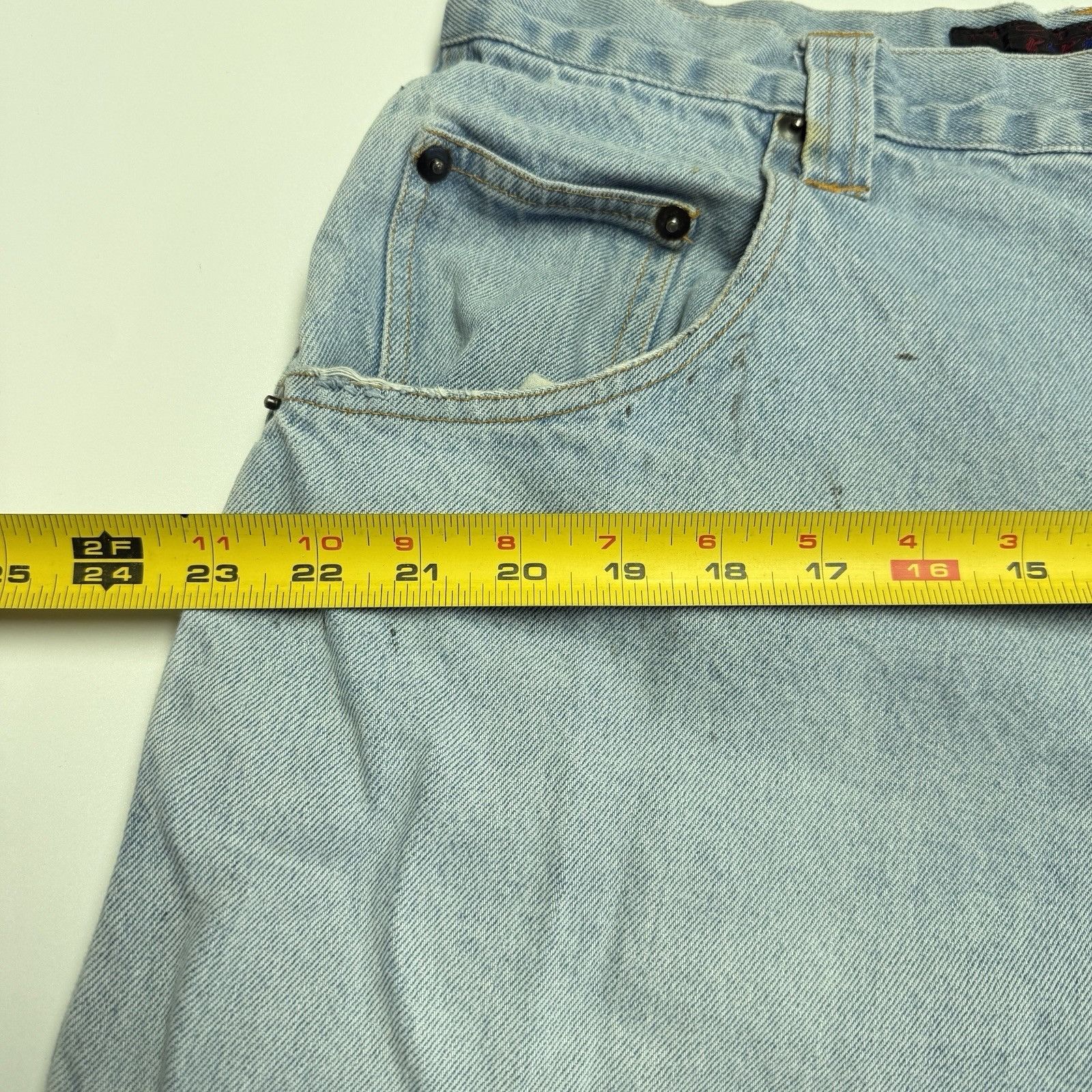 Vintage Vintage Hot Chili Blues Baggy Denim Shorts Size 36 (34x13) 9 Size US 36 / EU 52 - 19 Thumbnail