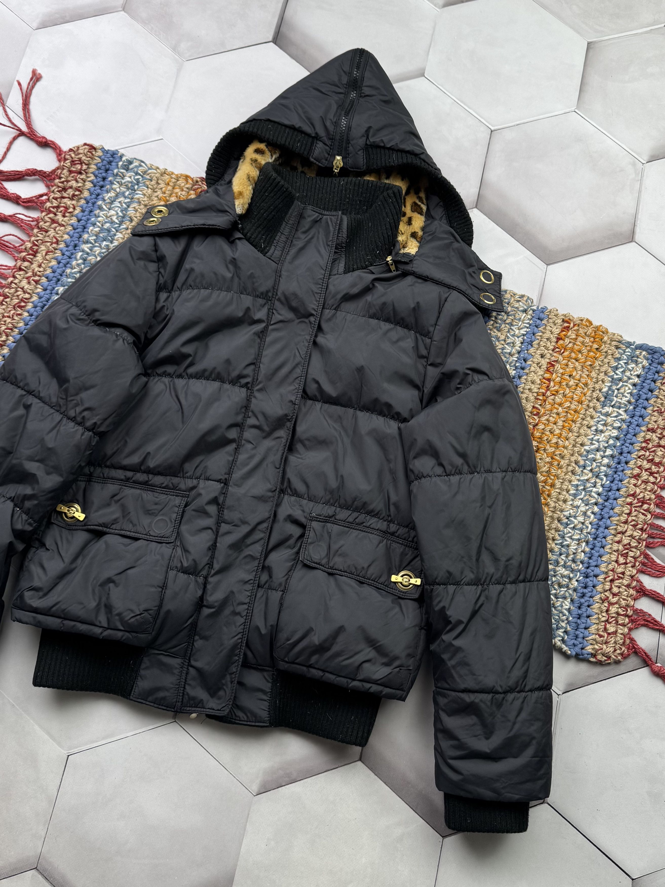 Vintage Vintage Cropped Down Puffer Jacket (G7)(ES9) Size S / US 4 / IT 40 - 3 Thumbnail