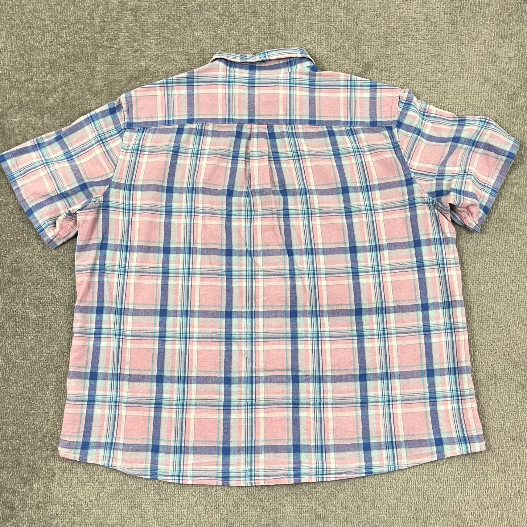Vineyard Vines Vineyard Vines Whale Shirt Mens 2XL XXL Pink Blue Plaid Cotton Linen Button Down Size US XXL / EU 58 / 5 - 6 Thumbnail