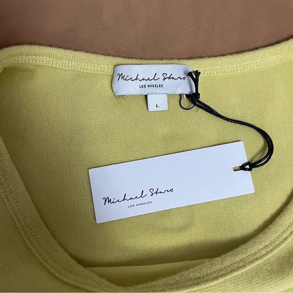 Michael Stars NWT New $88 Michael Stars Ellie Elbow Sleeve Boat Neck Lime Size L / US 10 / IT 46 - 8 Thumbnail