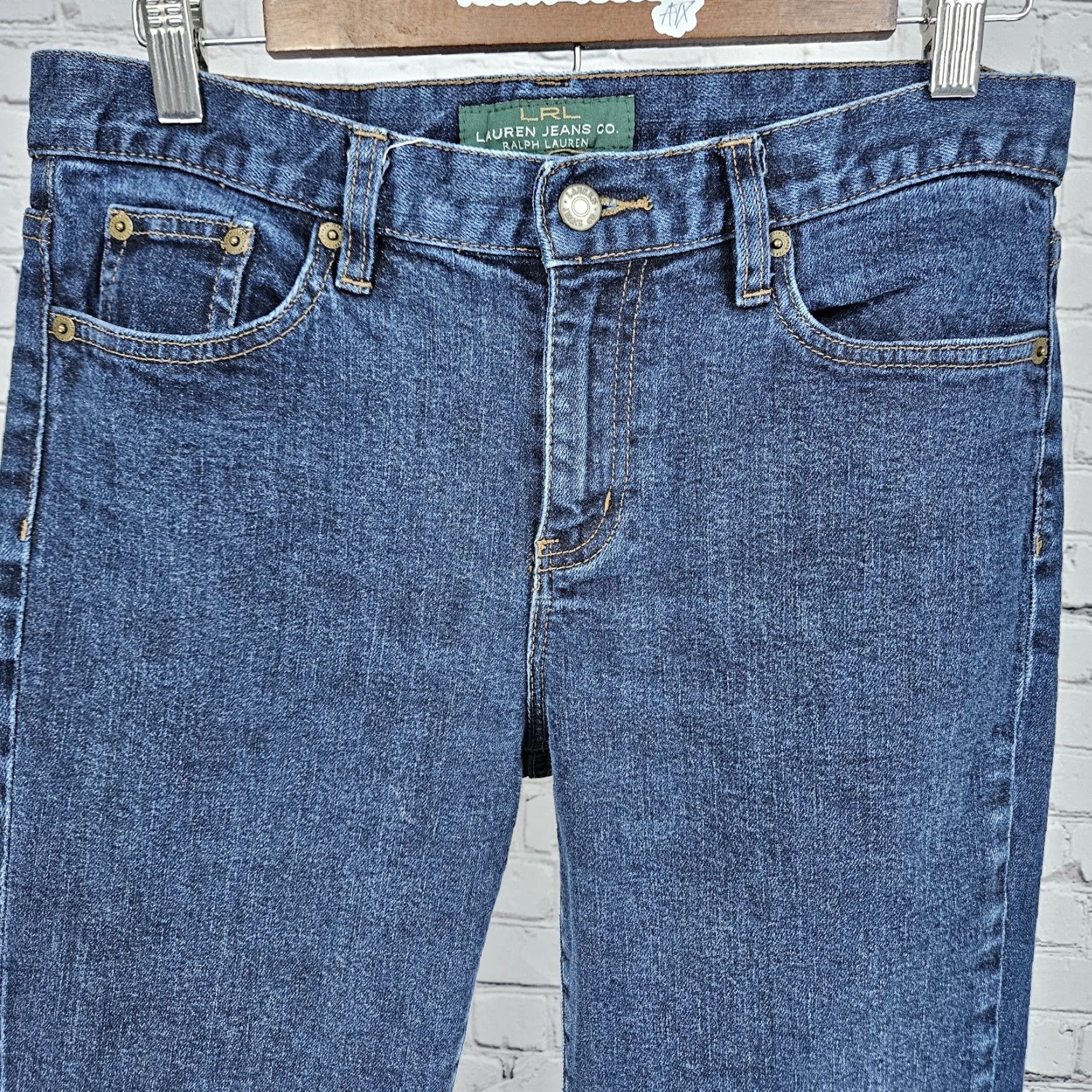 Ralph Lauren Ralph Lauren Jeans Women 5-Pocket Blue Classic Straight Mid Rise Dark Wash 6 29x29.5 90s Style Size 28" / US 6 / IT 42 - 5 Thumbnail