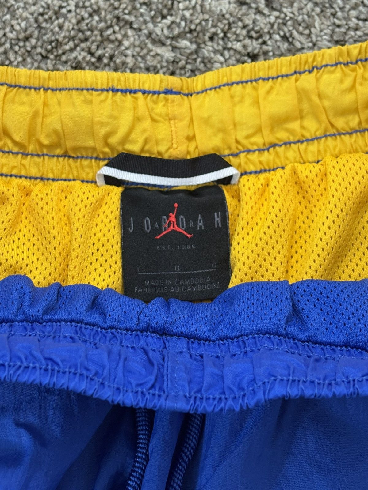 Nike Nike Air Jordan Sport Men Shorts L Above Knees Lightweight Size US 35 - 2 Thumbnail