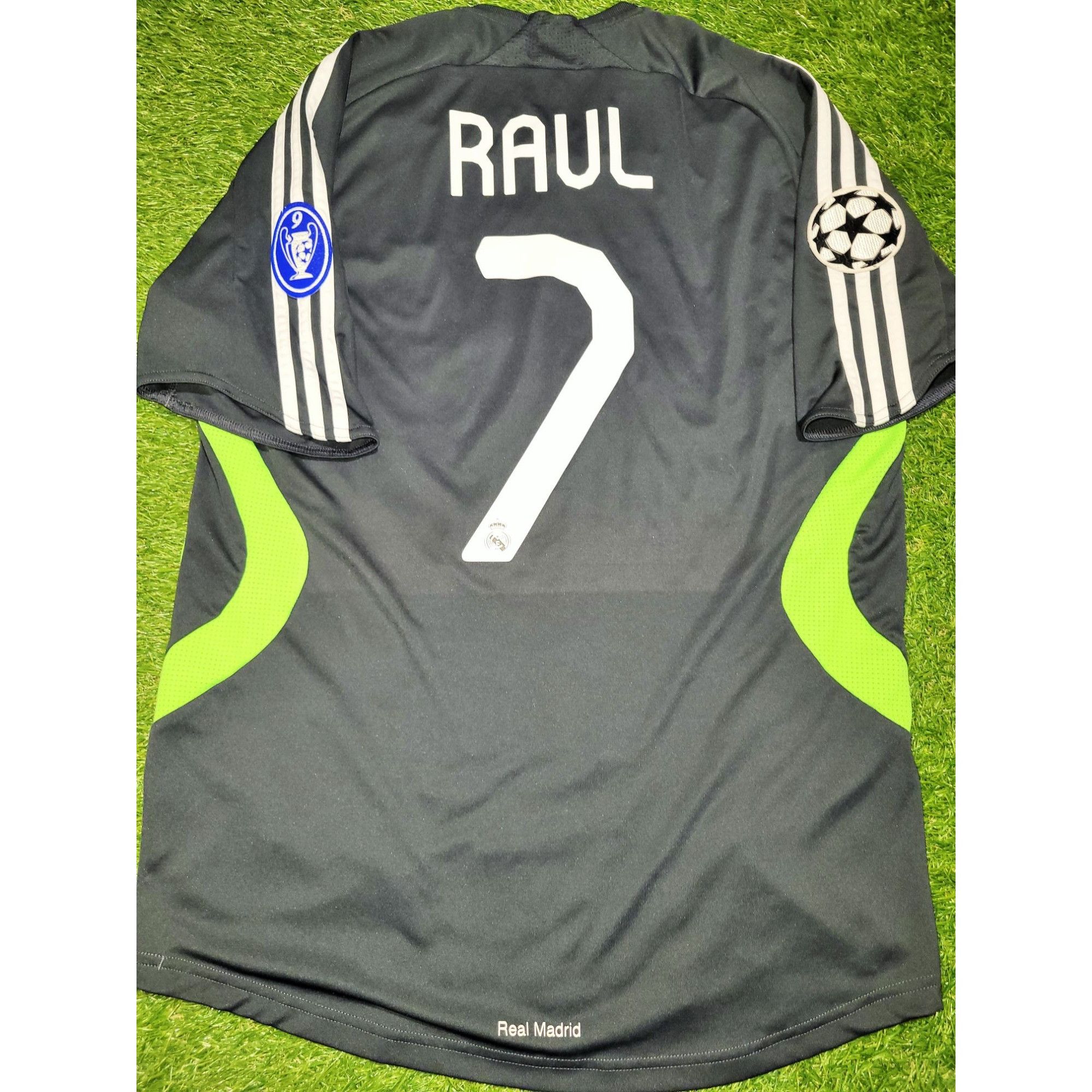 Raul Real Madrid 2007 2008 UEFA Third Soccer Jersey Shirt M