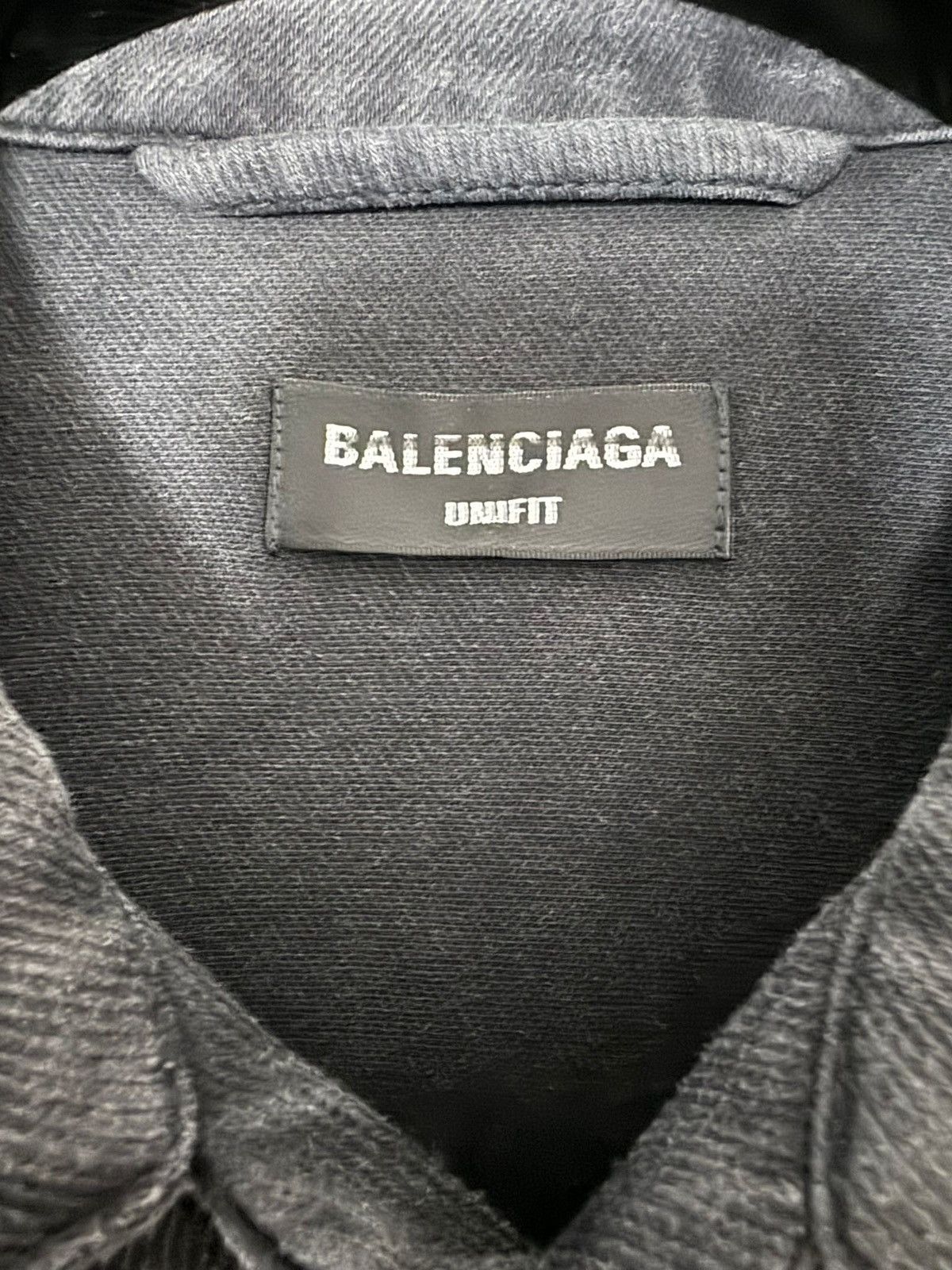 Balenciaga FW21 Denim Jersey Jacket Trucker Trompe L’oeil Size US M / EU 48-50 / 2 - 15 Thumbnail