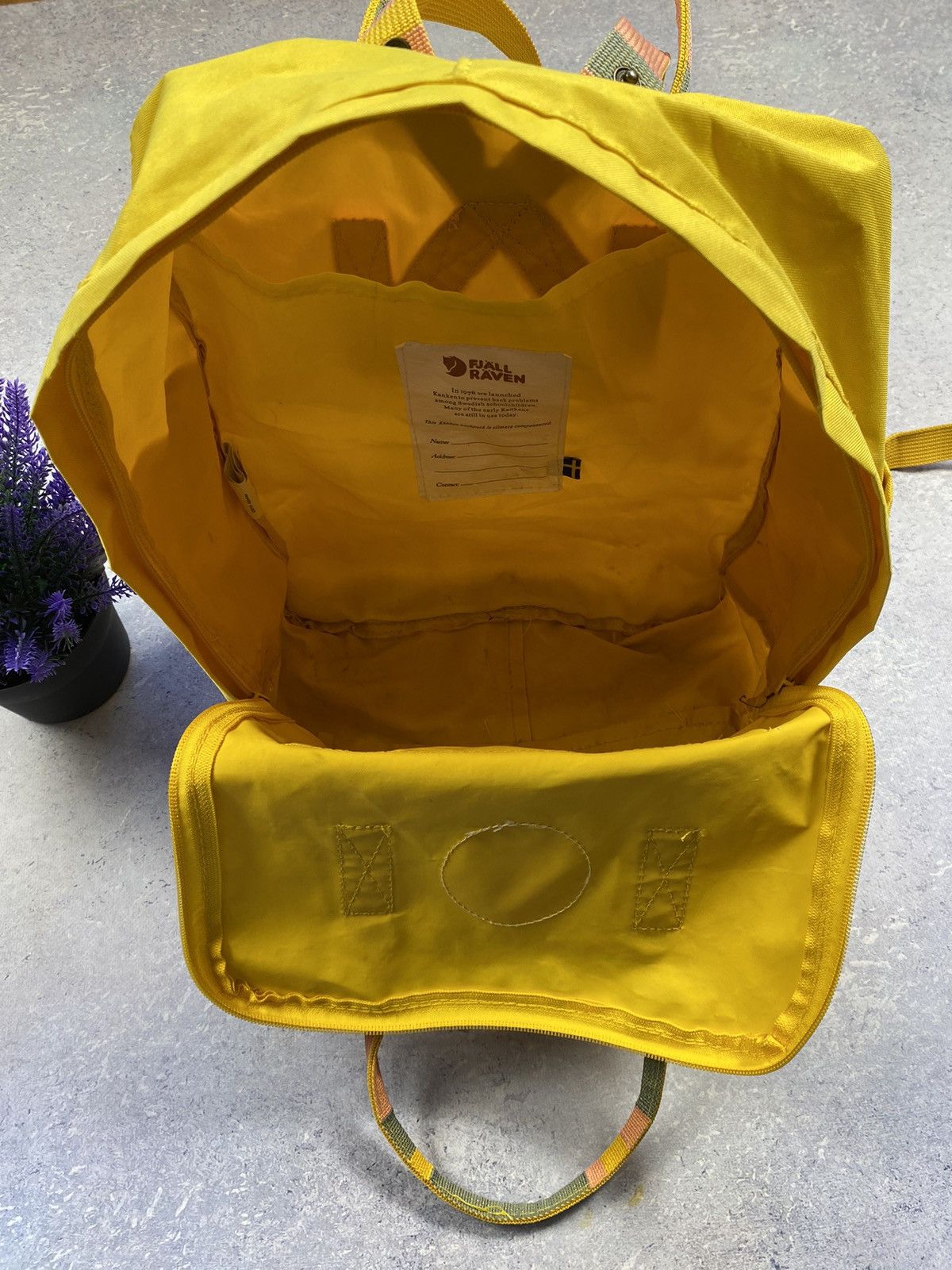 Fjallraven Fjallraven Kanken Yellow Backpack with Reflective Logo Size ONE SIZE - 13 Thumbnail