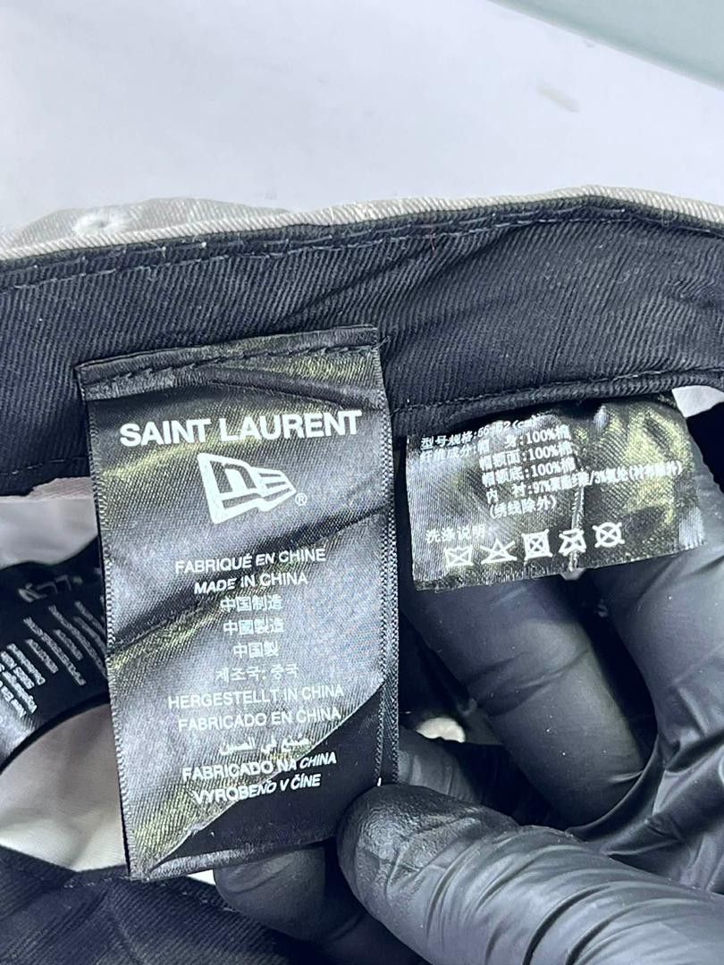 Yves Saint Laurent Saint Laurent X New Era Logo Jeans Cap Size ONE SIZE - 8 Thumbnail