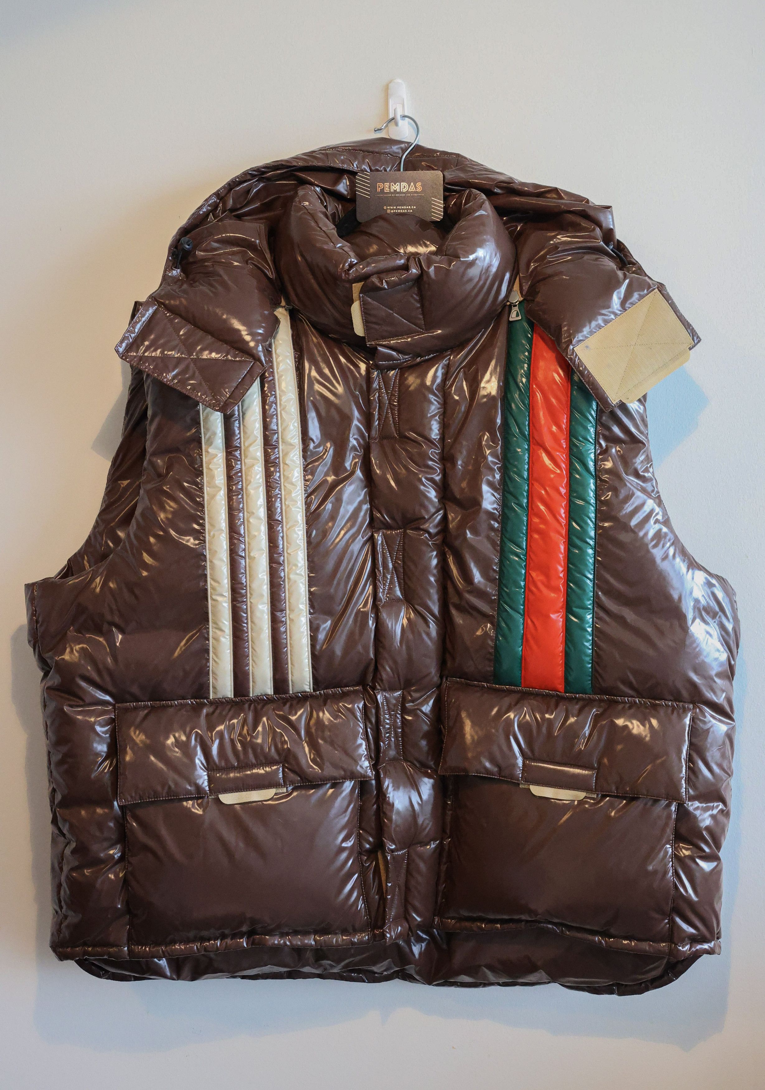 Gucci X Adidas Down Vest Size 56 MSRP $3.8K