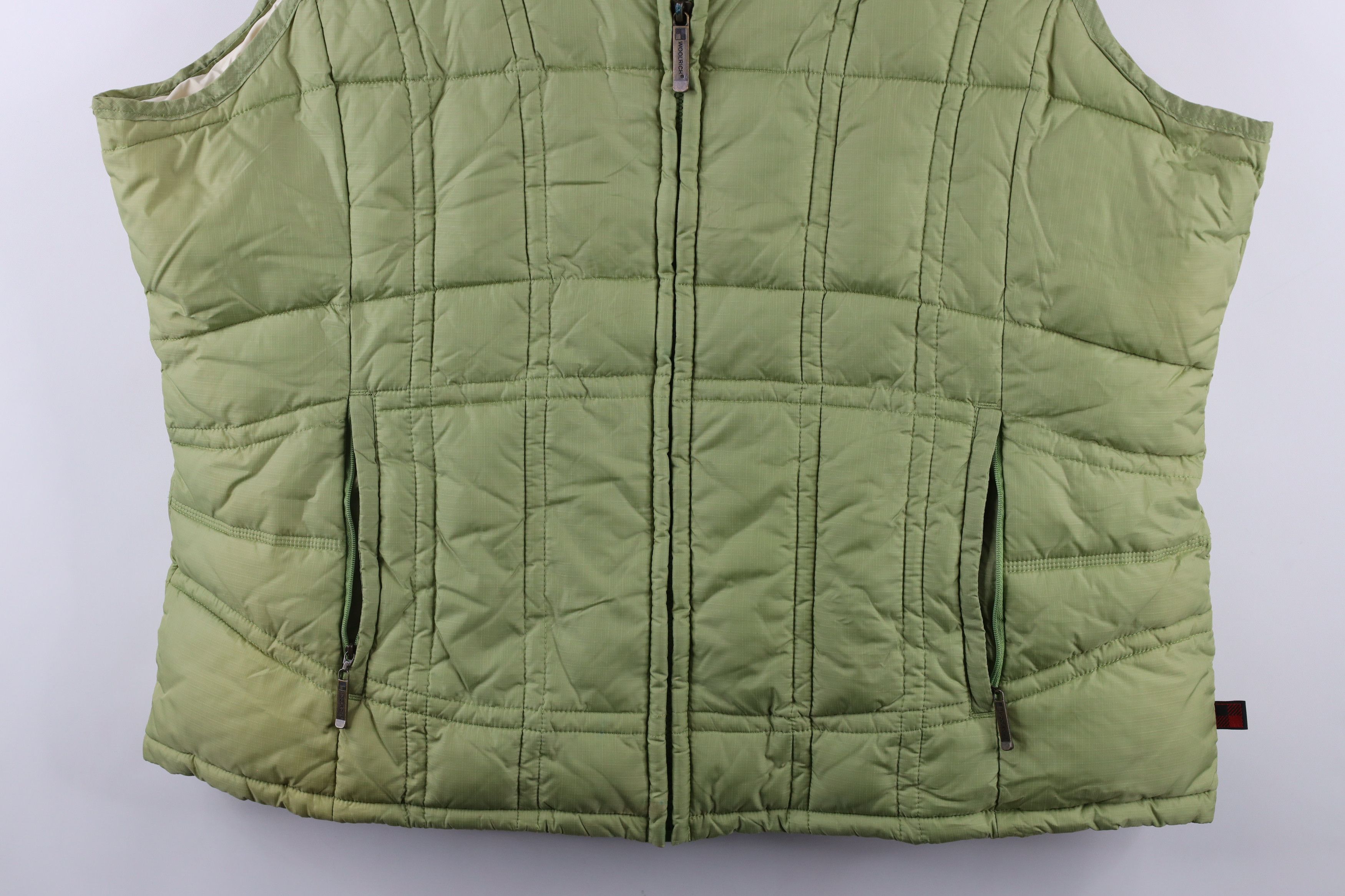 Vintage Vintage Woolrich Full Zip Insulated Puffer Vest Jacket Green Size XXL / US 16-18 / IT 52-54 - 3 Thumbnail