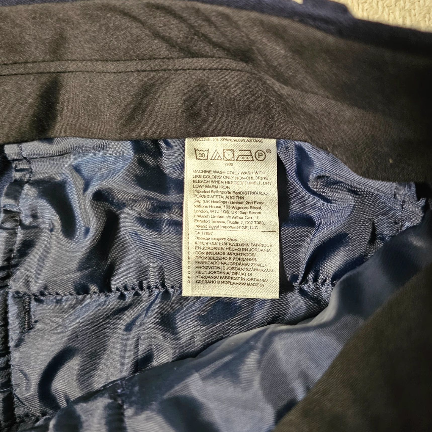 Banana Republic VINTAGE? (No) Banana Republic Sloan Pants Women 10 Dress Pants Flat Front Mid Rise Navy Blue Straight Leg Size 10 Regular Size 32" / US 10 / IT 46 - 4 Thumbnail