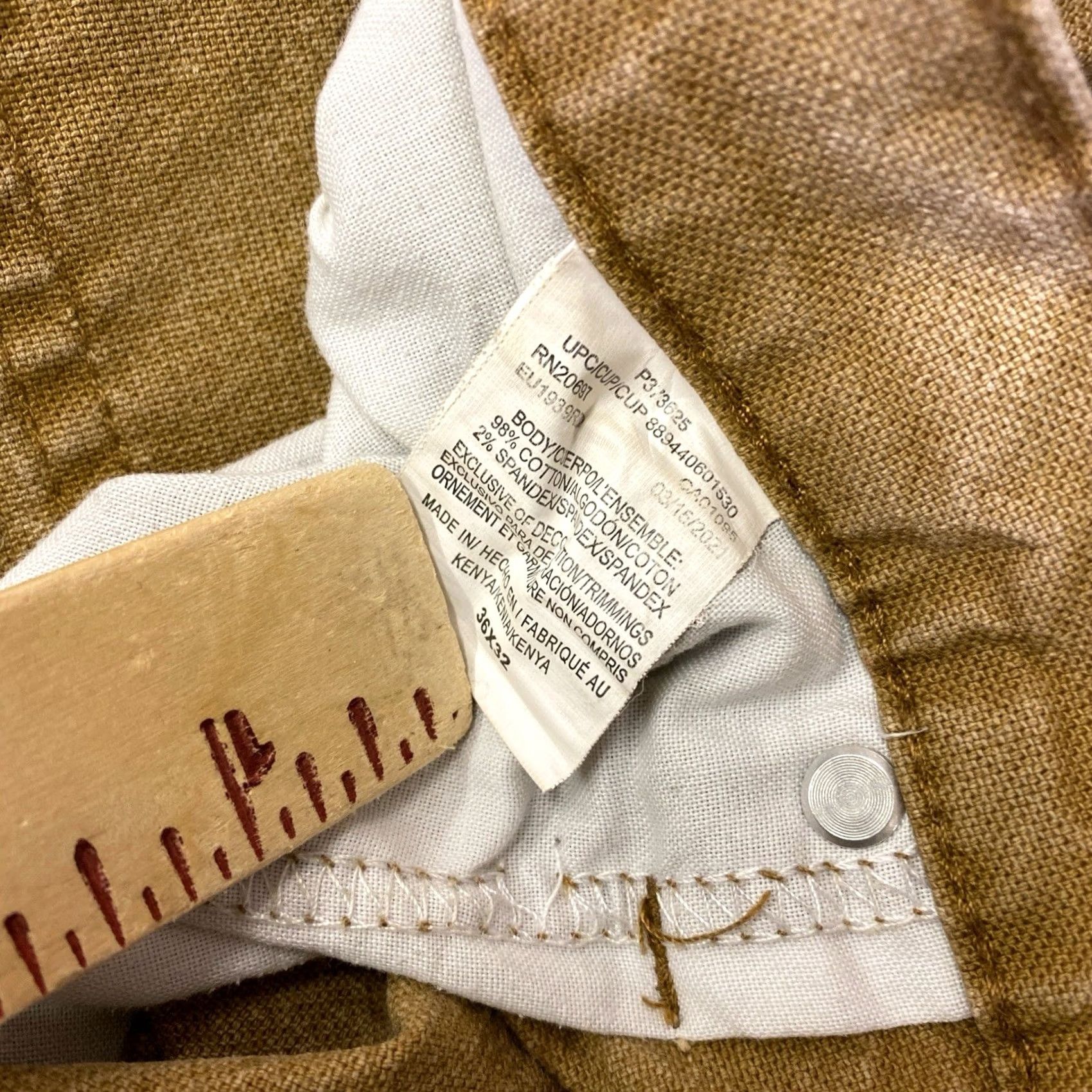 Dickies Dickies Canvas Carpenter Pants Mens 36x32 Beige Relaxed Baggy Workwear Skater Pants Men Wide-Leg Inseam 32 Pockets Size US 36 / EU 52 - 5 Thumbnail