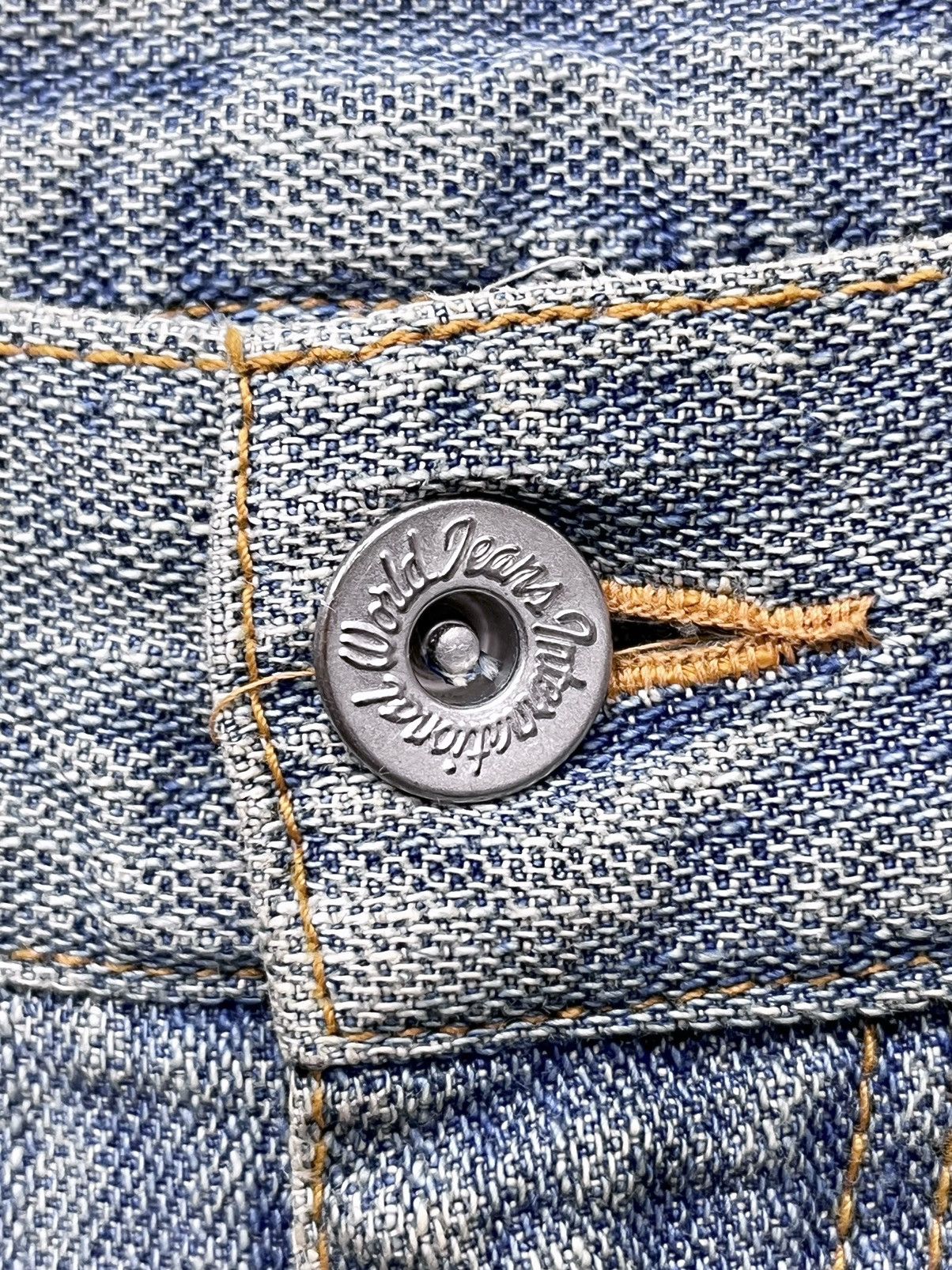 Japanese Brand 🔥RARE🔥Vtg GUMU INTERNATIONAL Designer Distressed Lightwash Size US 32 / EU 48 - 12 Thumbnail
