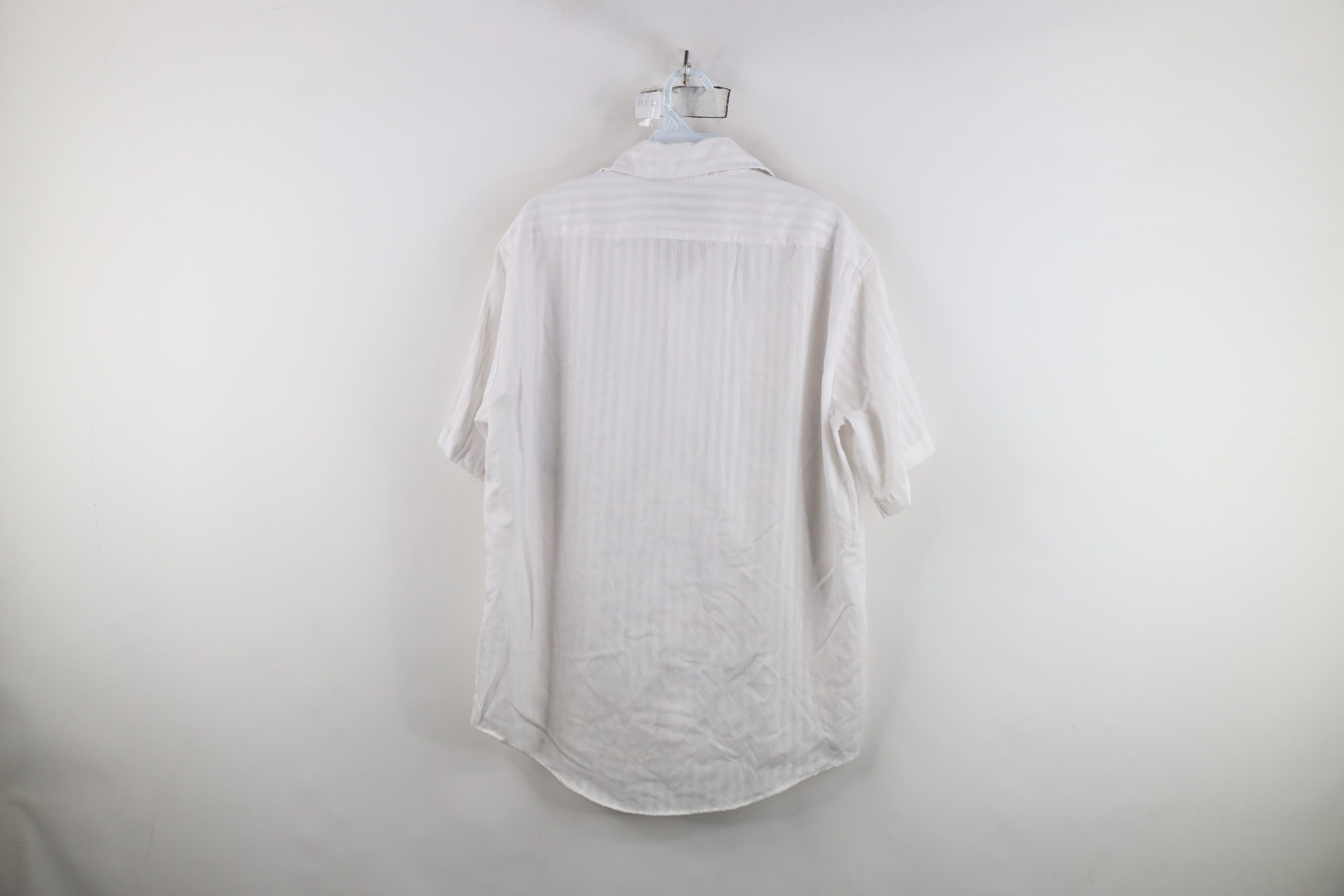 Vintage Vintage 70s Streetwear Short Sleeve Button Shirt White USA Size US L / EU 52-54 / 3 - 9 Thumbnail