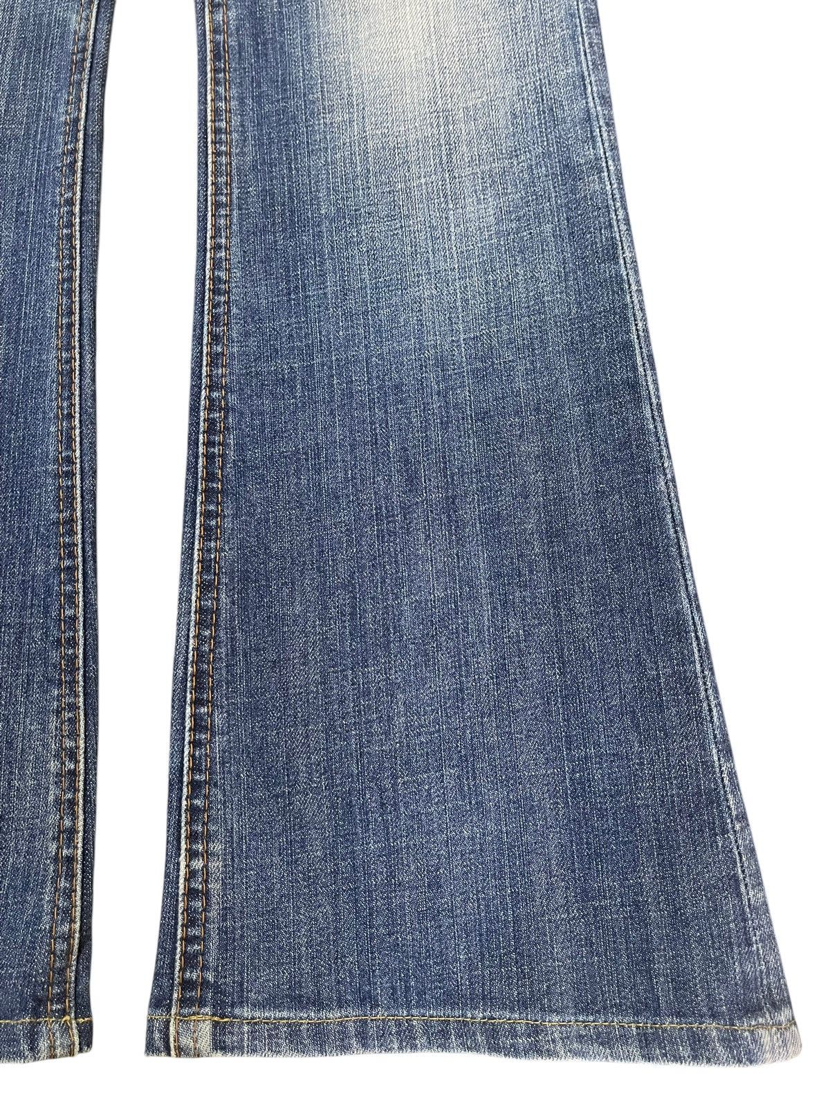 14th Addiction Vintage Japanese Brand Blue Faded Wash Style Flare Jeans Size US 28 / EU 44 - 8 Thumbnail