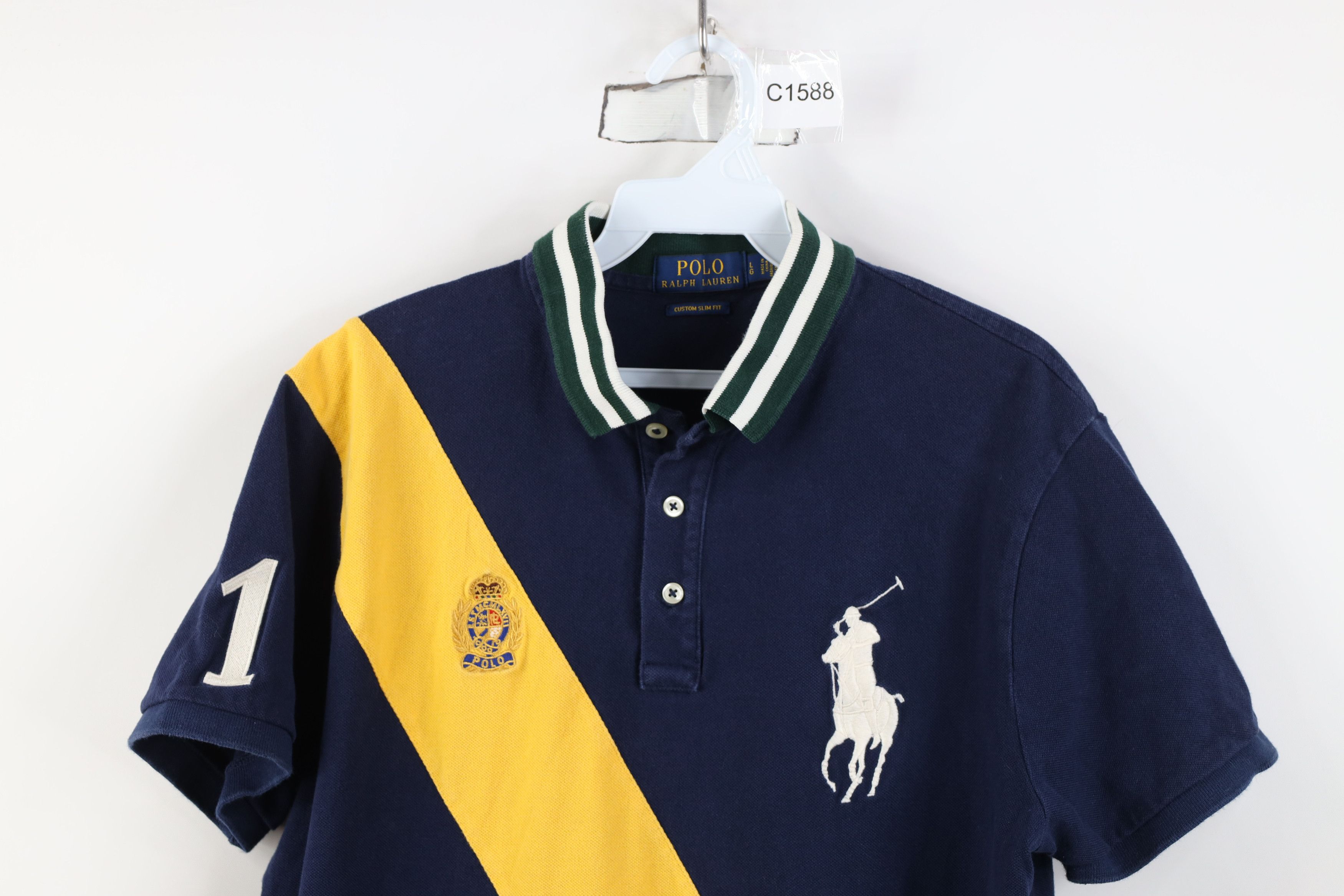 Ralph Lauren Vintage Y2K Ralph Lauren Fit Crest Big Pony Rugby Polo Shirt Size US L / EU 52-54 / 3 - 2 Thumbnail