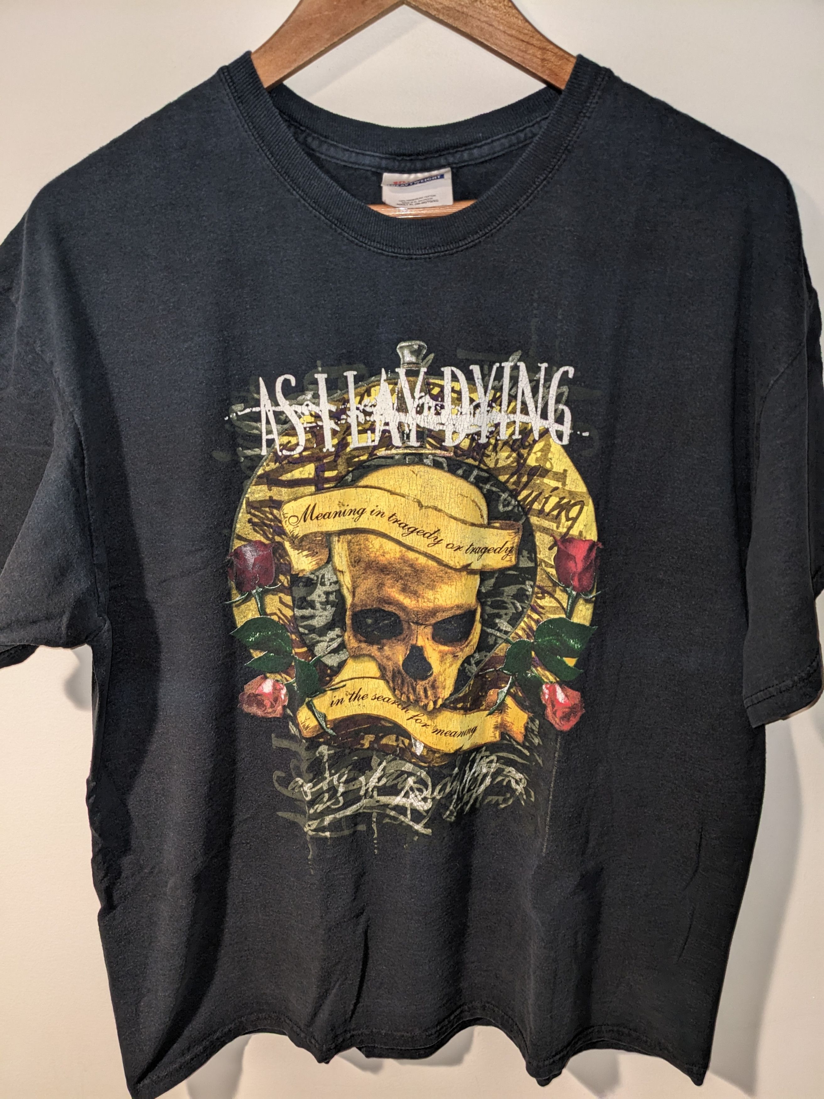 Band Tees × Vintage Vintage 2006 As I Lay Dying Meaning in Tragedy Band T-Shirt Size US XL / EU 56 / 4 - 7 Thumbnail