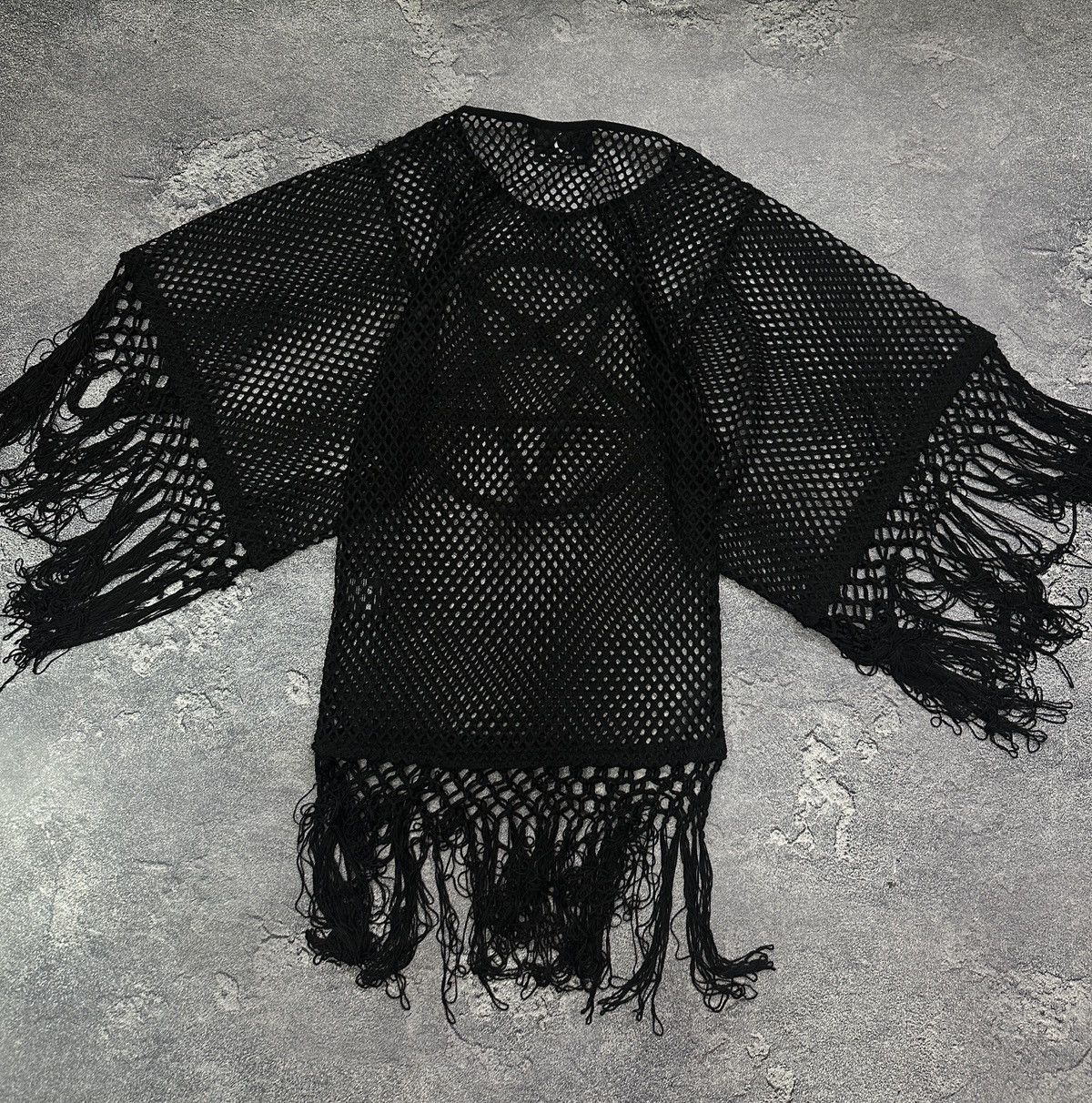 Killstar Killstar Omen Pentagram Mesh Kimono Dress Black Size S-M Size S / US 4 / IT 40 - 2 Thumbnail