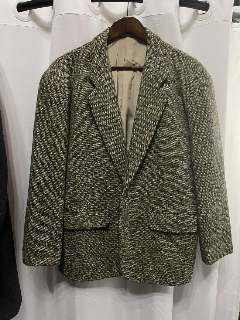 Comme des Garcons Comme des Garçons Medieval wool tweed vintage green jacket Size US S / EU 44-46 / 1 - 1 Thumbnail