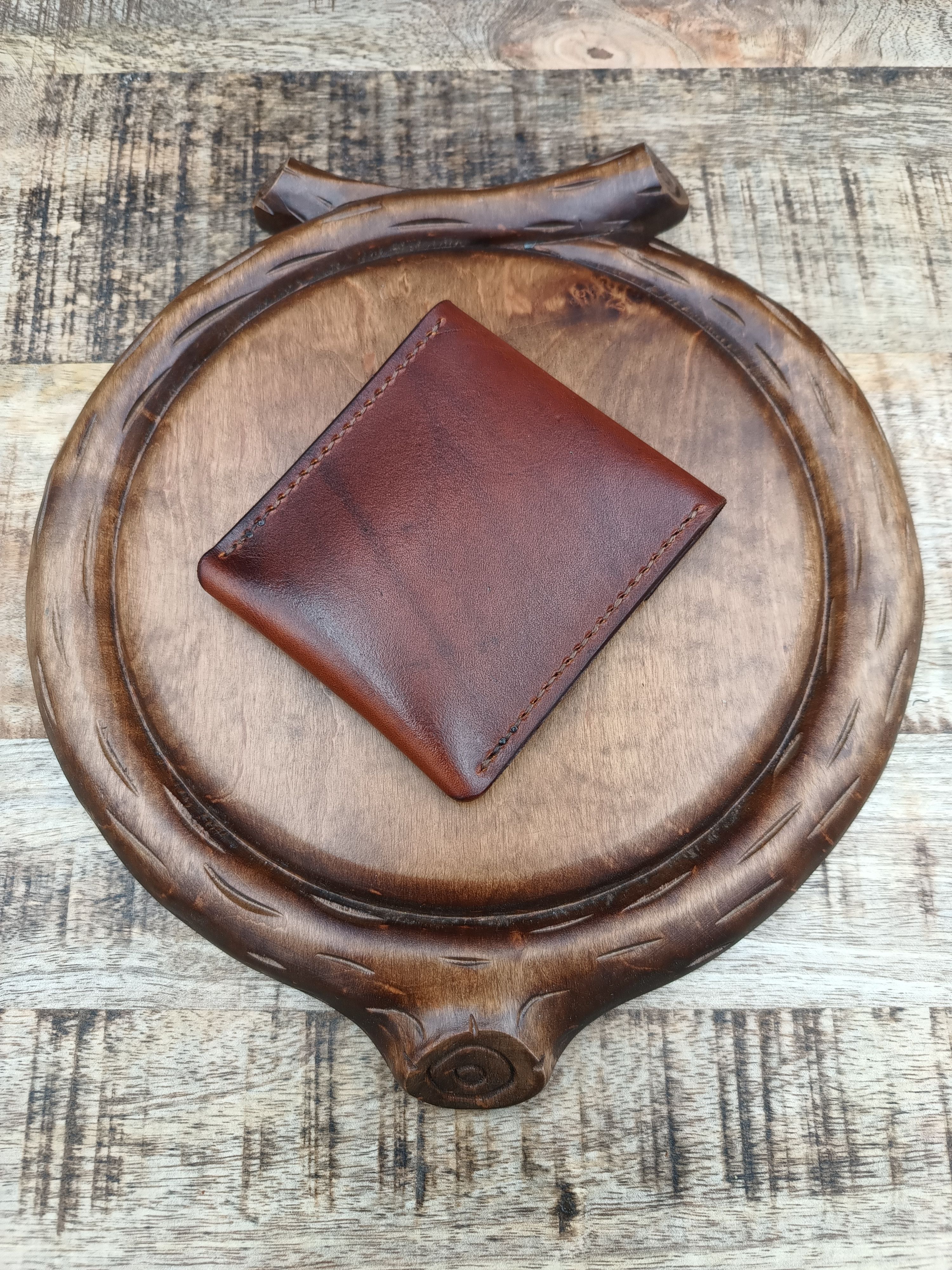 Other Handmade top grain leather wallet cardholder Size ONE SIZE - 6 Thumbnail