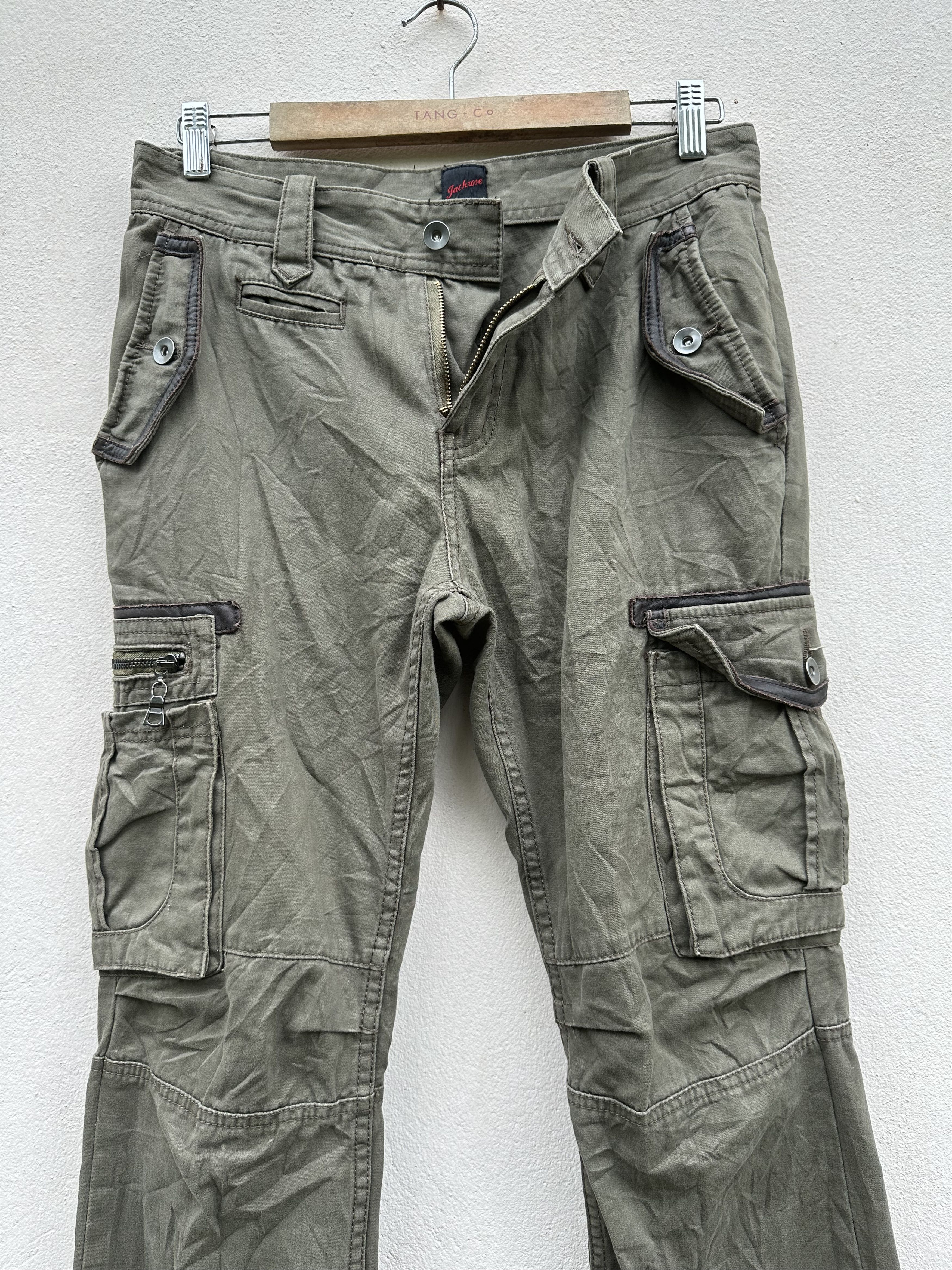 JACKROSE Japanese Brand JackRose Distressed Cargo Trouser Pant Size US 31 - 4 Thumbnail