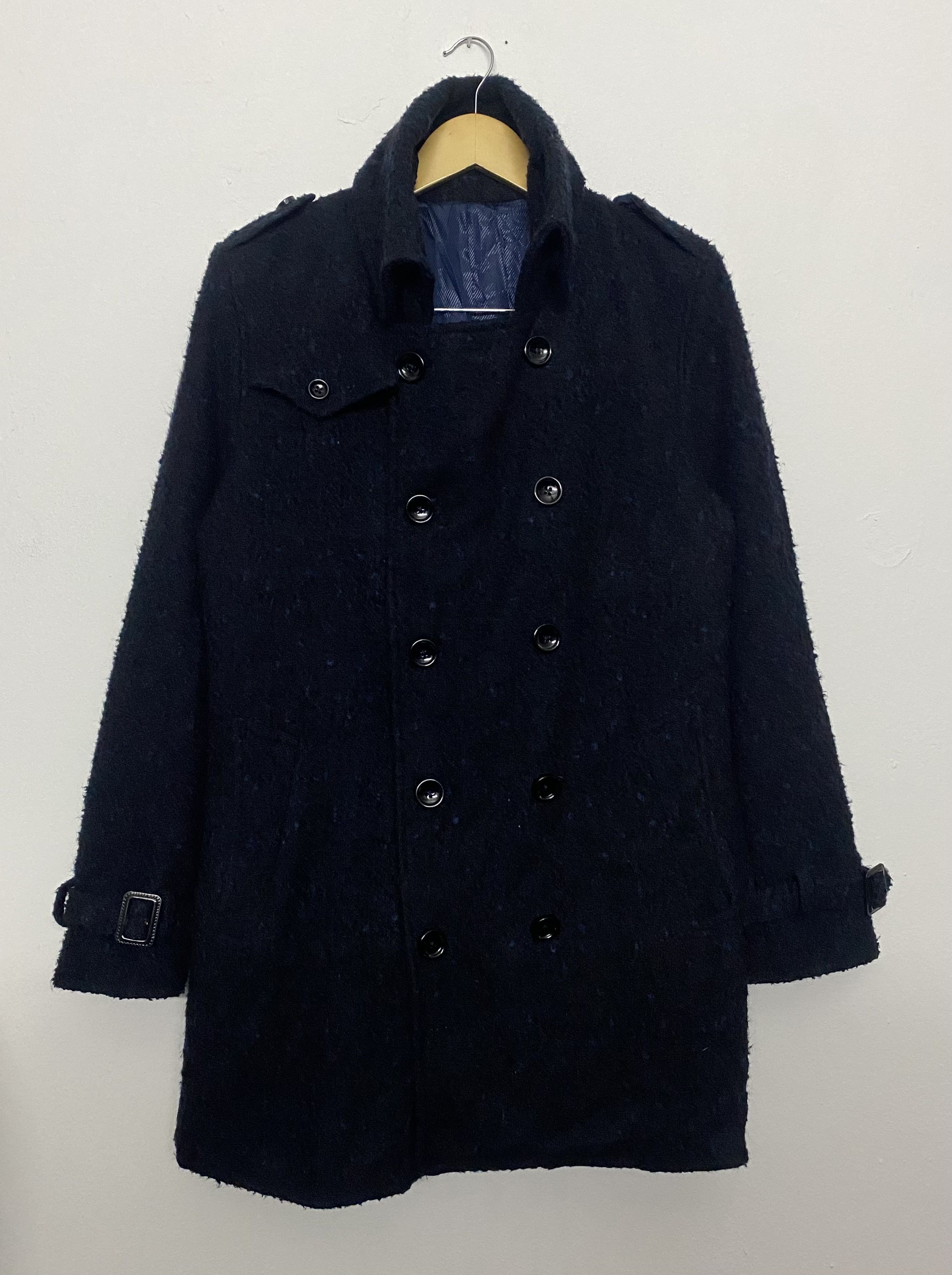 semanticdesign Semantic Design Shaggy Wool Texture Trench Coat / Overcoat Size US L / EU 52-54 / 3 - 2 Thumbnail