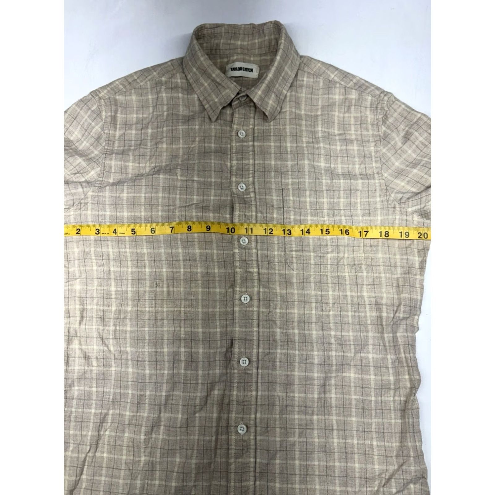 Taylor Stitch Taylor Stitch Shirt Mens Size 38 Button Down Plaid Organic Cotton Flannel Beige Regular Fit Button-Up Casual Workwear Travel Womens? Size US M / EU 48-50 / 2 - 4 Thumbnail