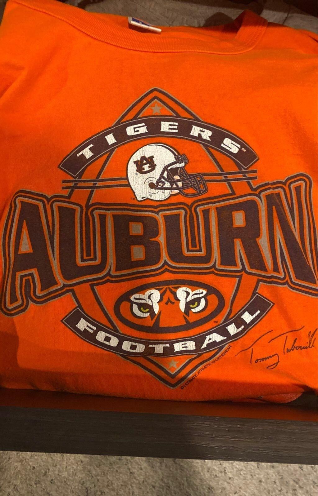 Russell Athletic NCAA Auburn Tigers Football Tommy Tuberville Shirt Size L Size US L / EU 52-54 / 3 - 4 Thumbnail