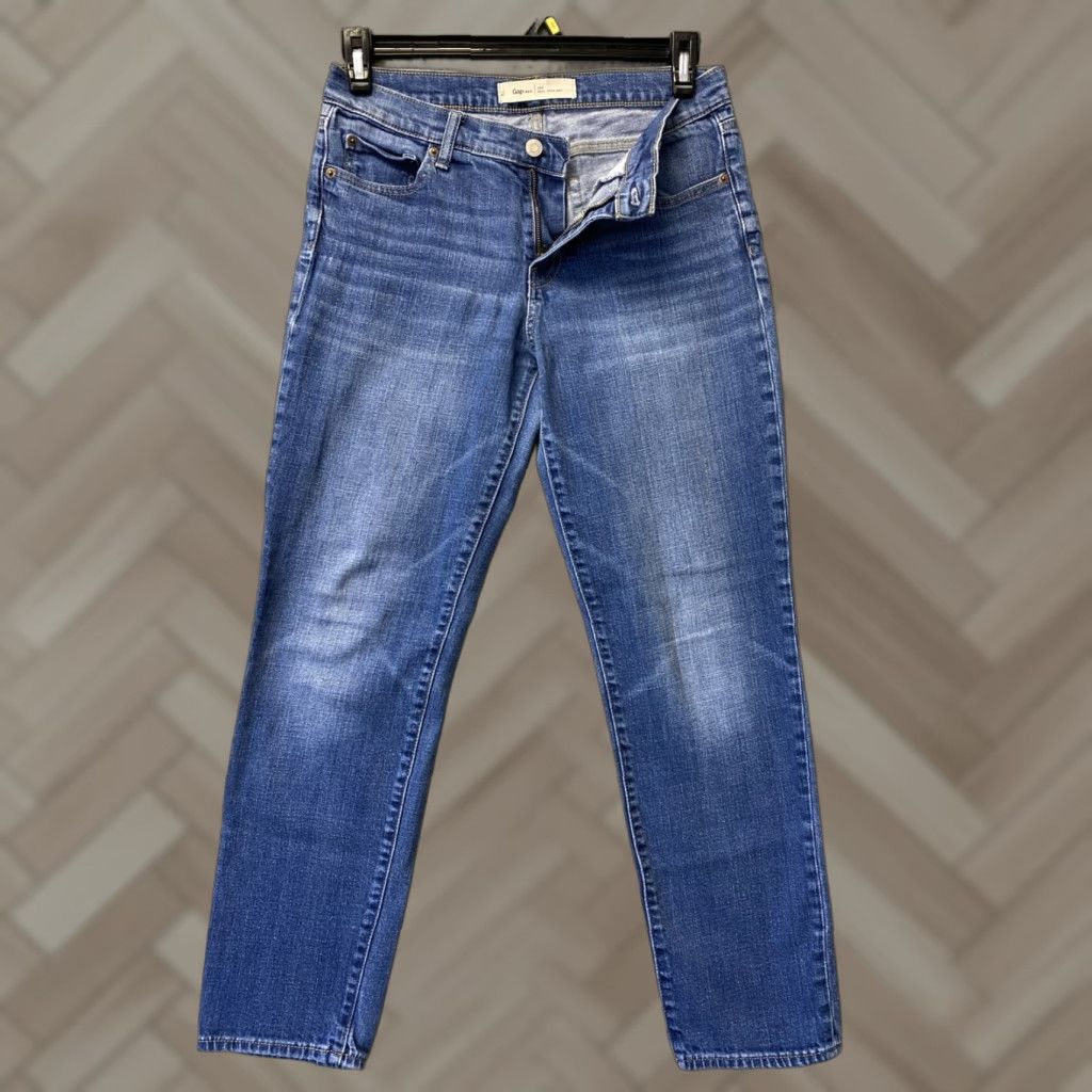 Gap VINTAGE Gap Jeans Womens 30W Blue Denim Pants Low Rise Stretch Boyfriend 1969 Classic Size 30" / US 8 / IT 44 - 1 Thumbnail