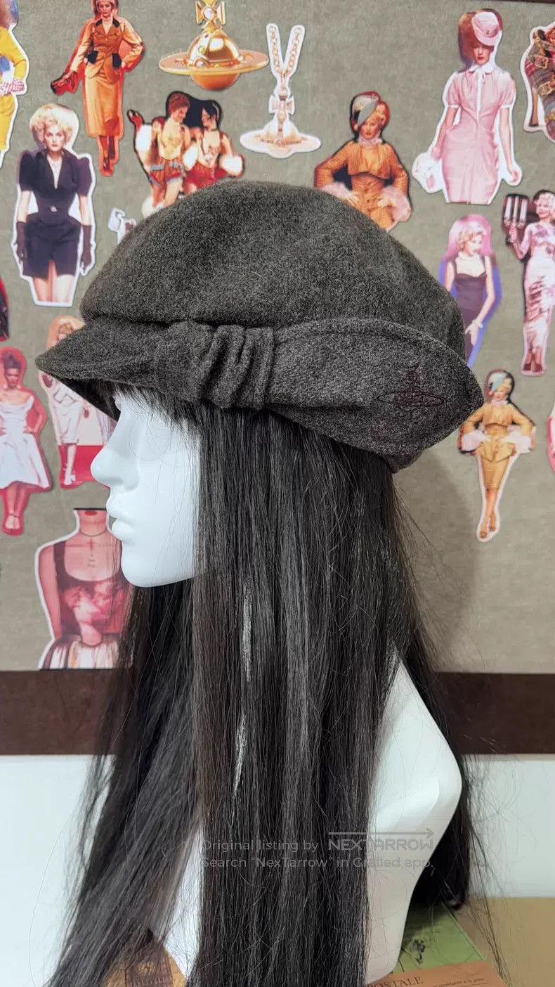 Vivienne Westwood Vivienne Westwood Grayish Brown Bow Hat Size ONE SIZE - 6 Thumbnail