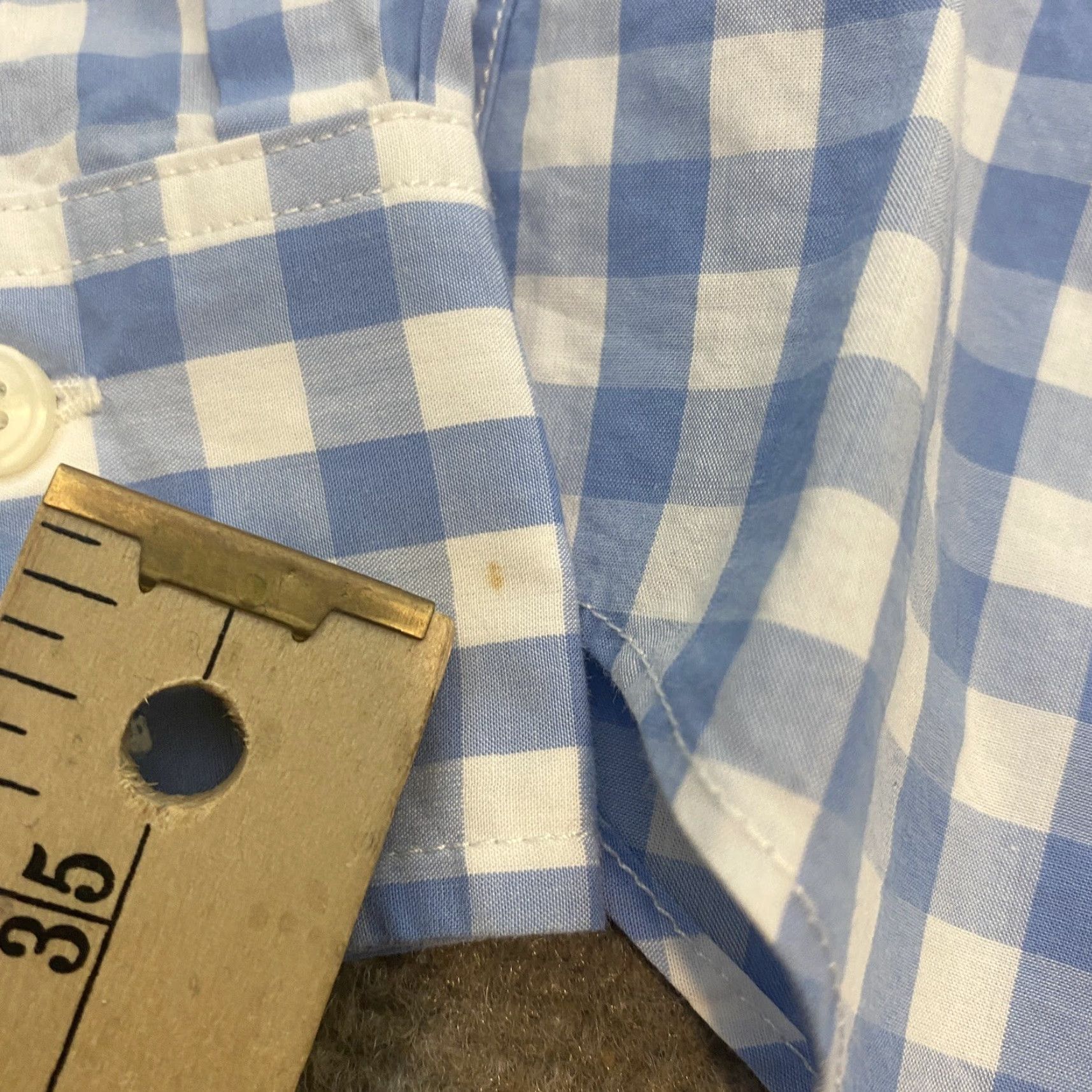 UNTUCKit UNTUCKit Shirt Womens Size 2 Button Up Long Sleeve Blue White Checkered Size XS / US 0-2 / IT 36-38 - 4 Thumbnail