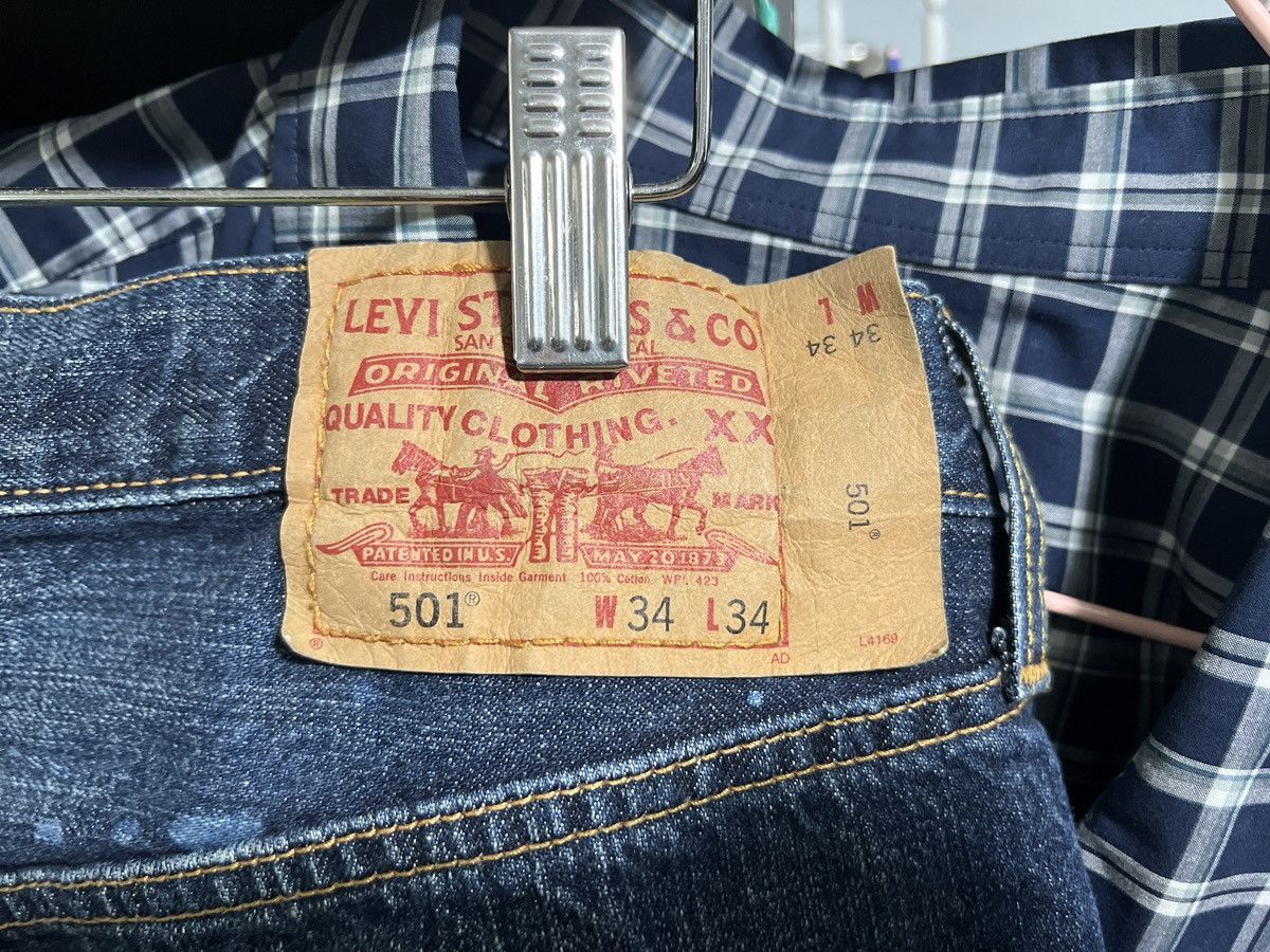 Levi's × Levi's Made & Crafted × Levi's Vintage Clothing Levi’s 501 distress jeans Size US 34 / EU 50 - 4 Thumbnail