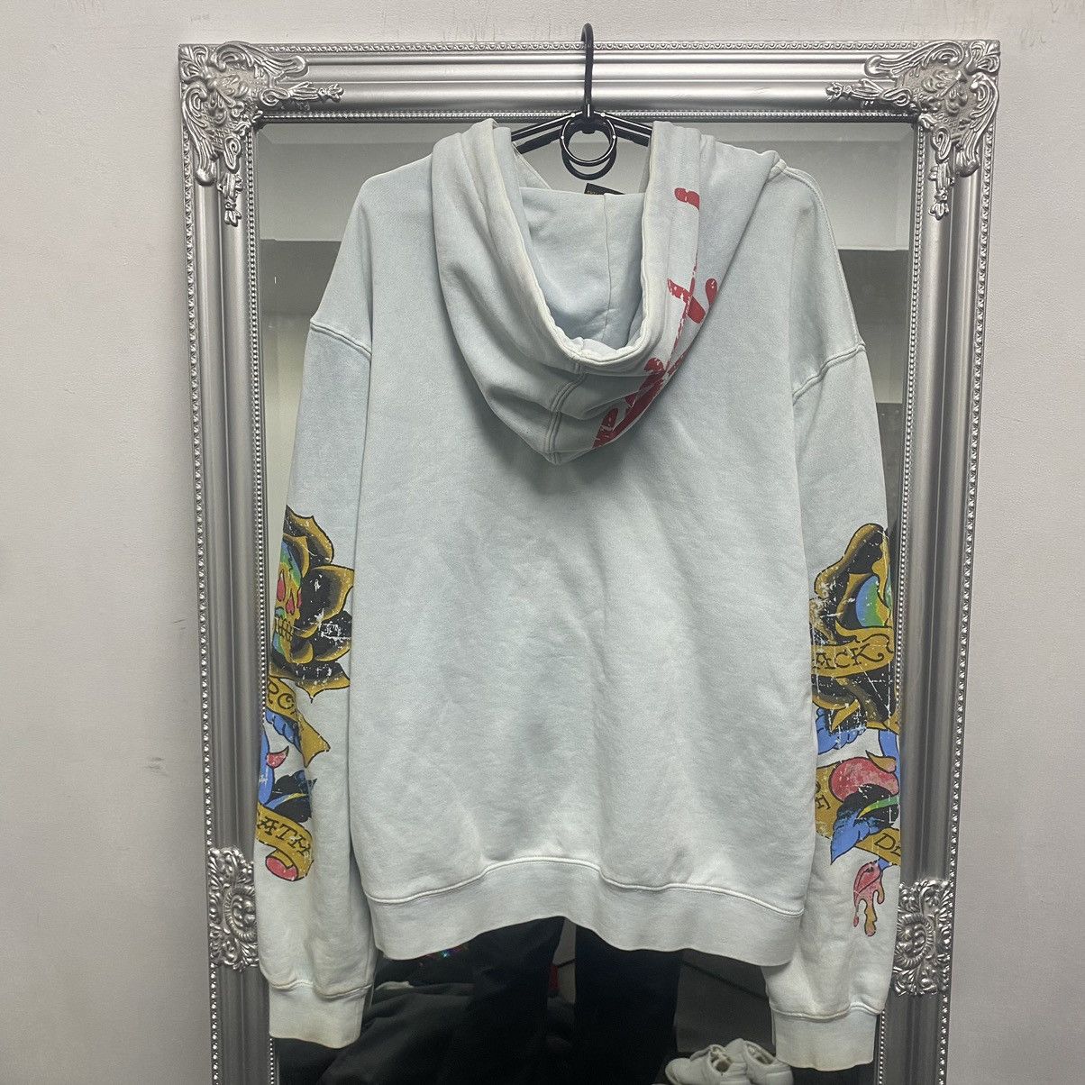Ed Hardy Vintage Ed Hardy Zip Hoodie All Print By Christian Audigier Size US M / EU 48-50 / 2 - 11 Thumbnail