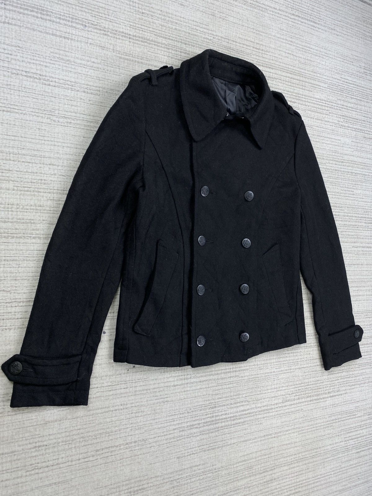 PPFM Vintage PPFM Double Collar Buttoned Wool Coat Jacket Size US M / EU 48-50 / 2 - 4 Thumbnail