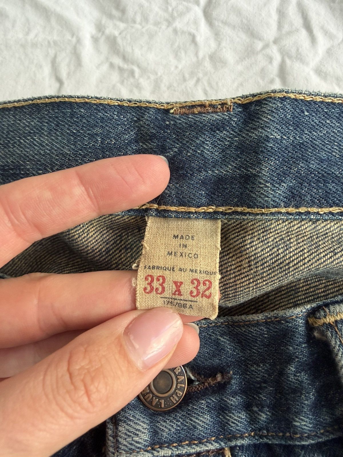RRL Ralph Lauren Ralph Lauren RRL Slim Fit Jean Size 33 Size US 33 - 8 Thumbnail