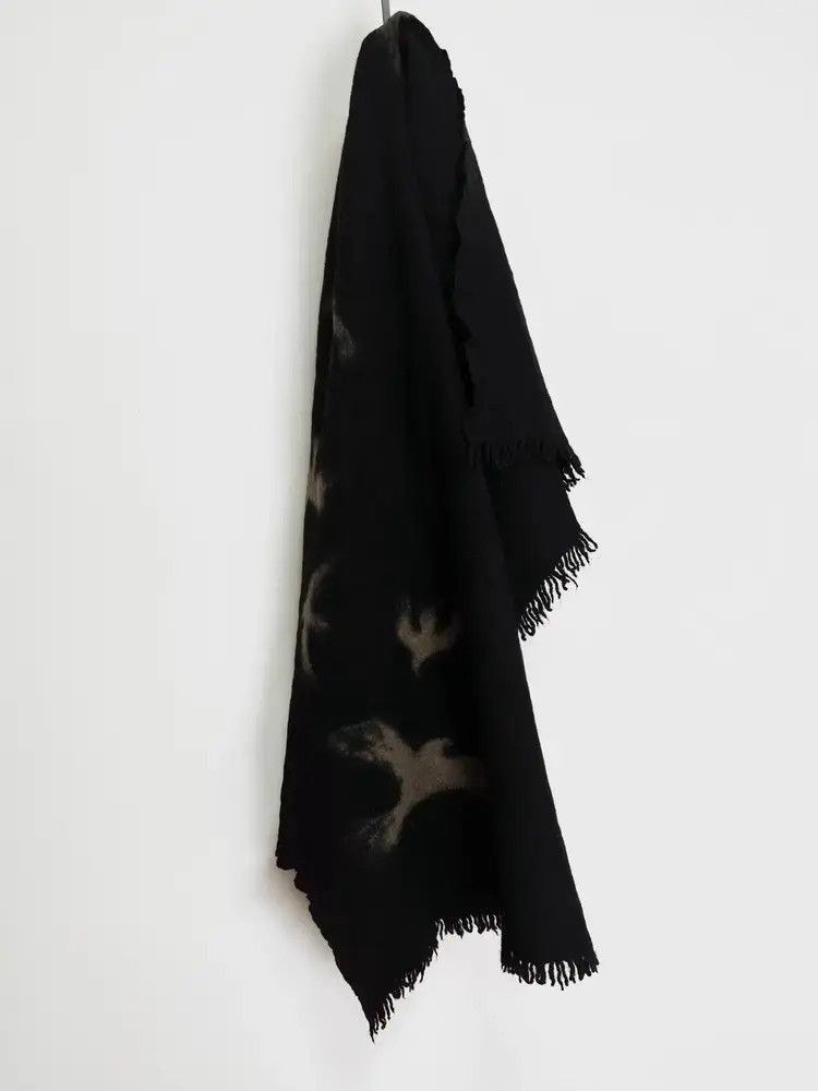 Yohji Yamamoto Yohji Yamamoto 11AW Crow Scarf-2505 Size ONE SIZE - 1 Thumbnail