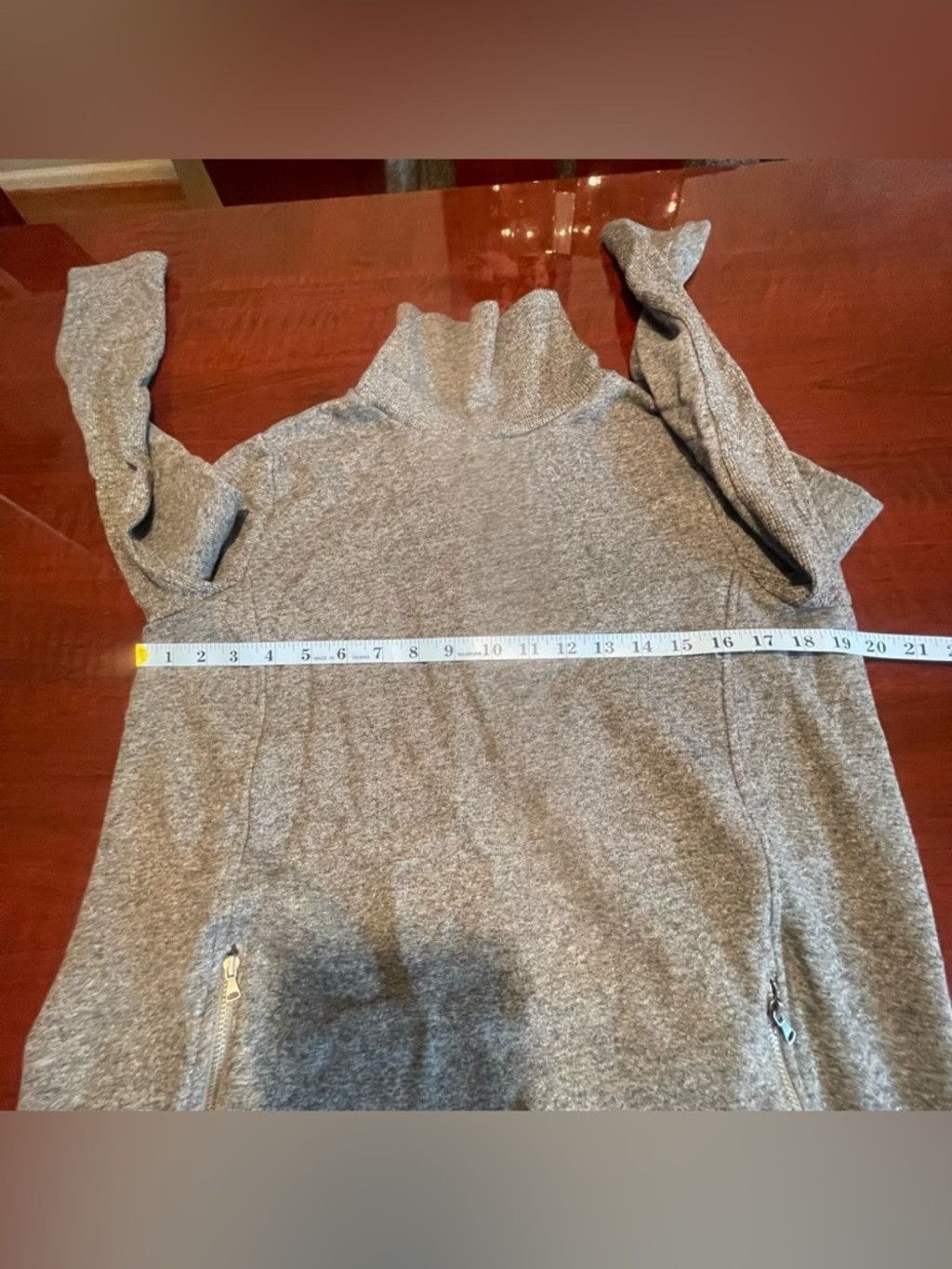 Lou & Grey Lou & Grey Turtleneck Sweatshirt Dress LP Gray Cozy Tunic Size L / US 10 / IT 46 - 4 Thumbnail
