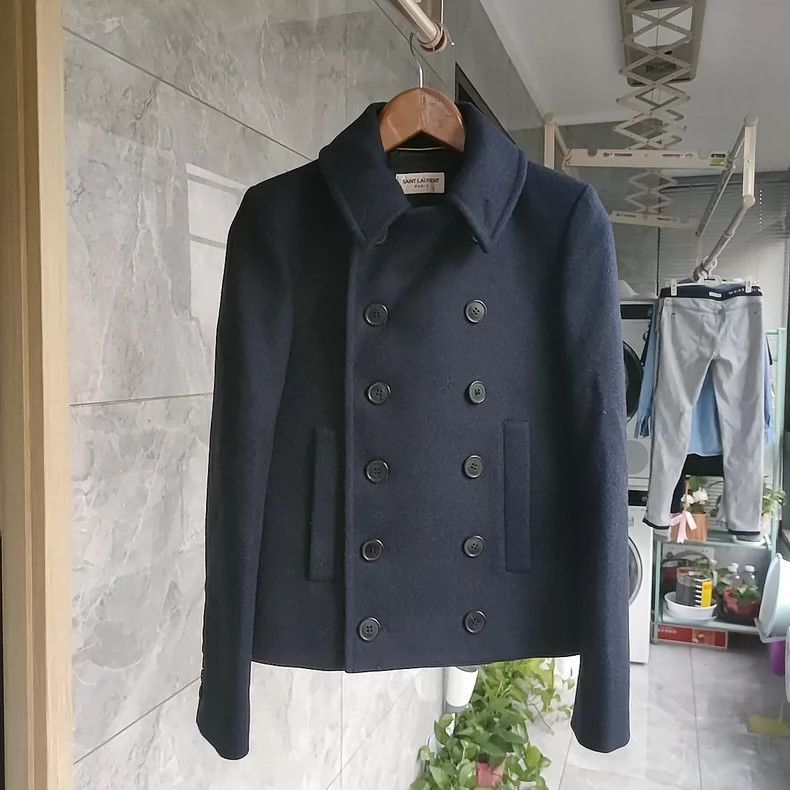 Saint Laurent Paris Saint Laurent Paris Blue short jacket-2505 Size US S / EU 44-46 / 1 - 2 Thumbnail