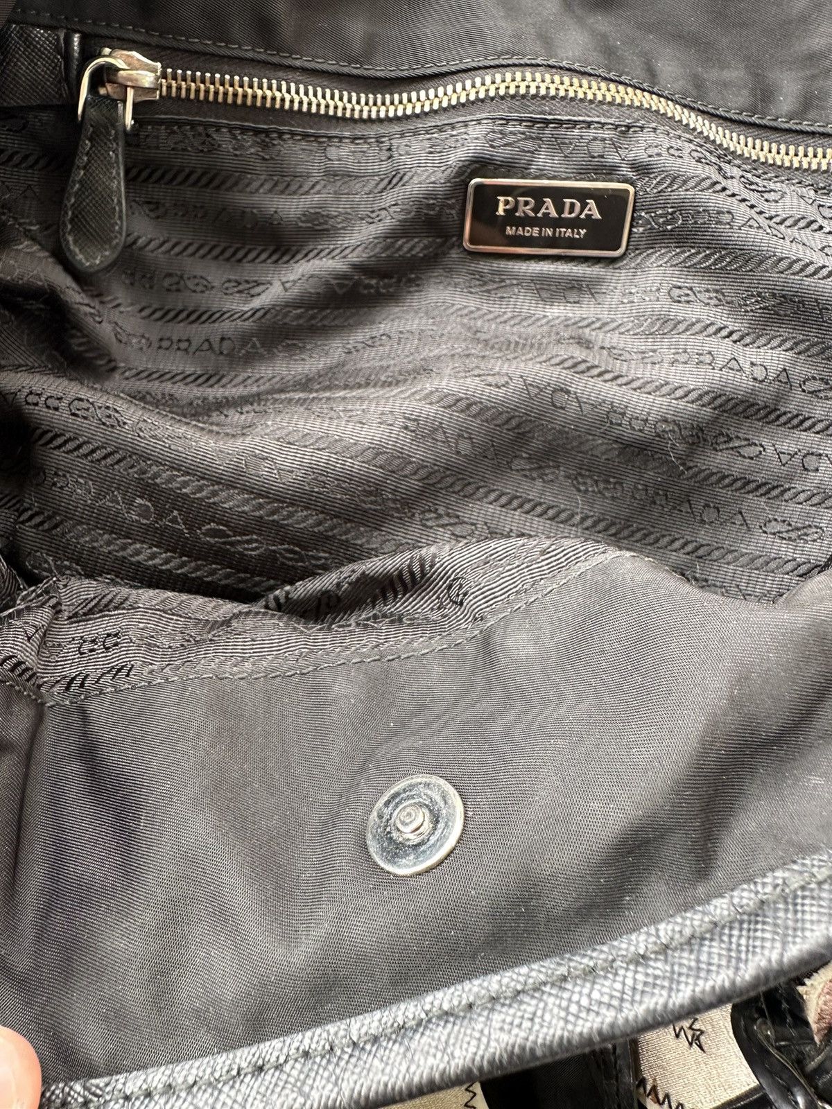 Prada Prada Tote Bag Nice Design Size ONE SIZE - 12 Thumbnail